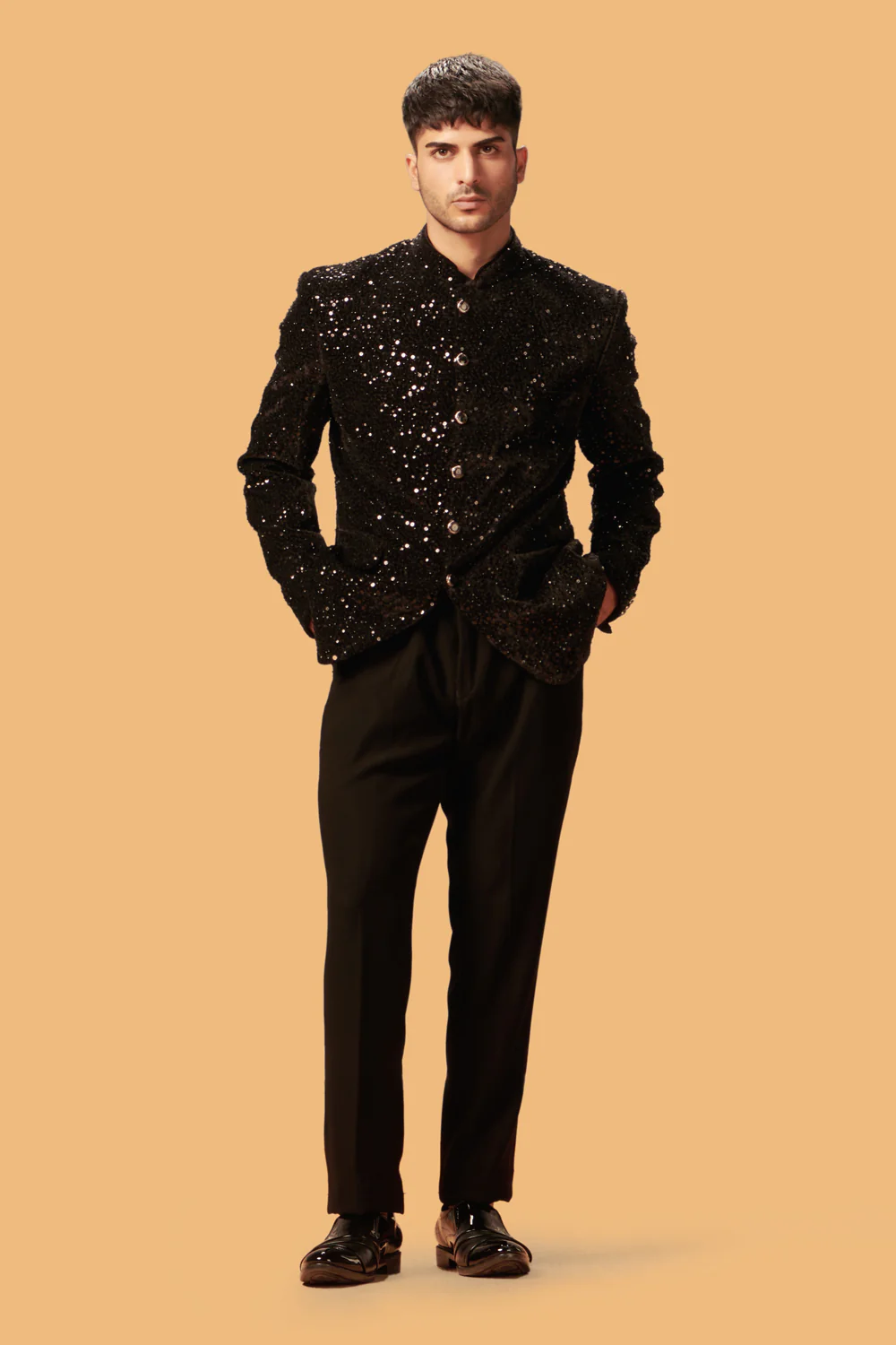 MLS VELVET JODHPURI SUIT