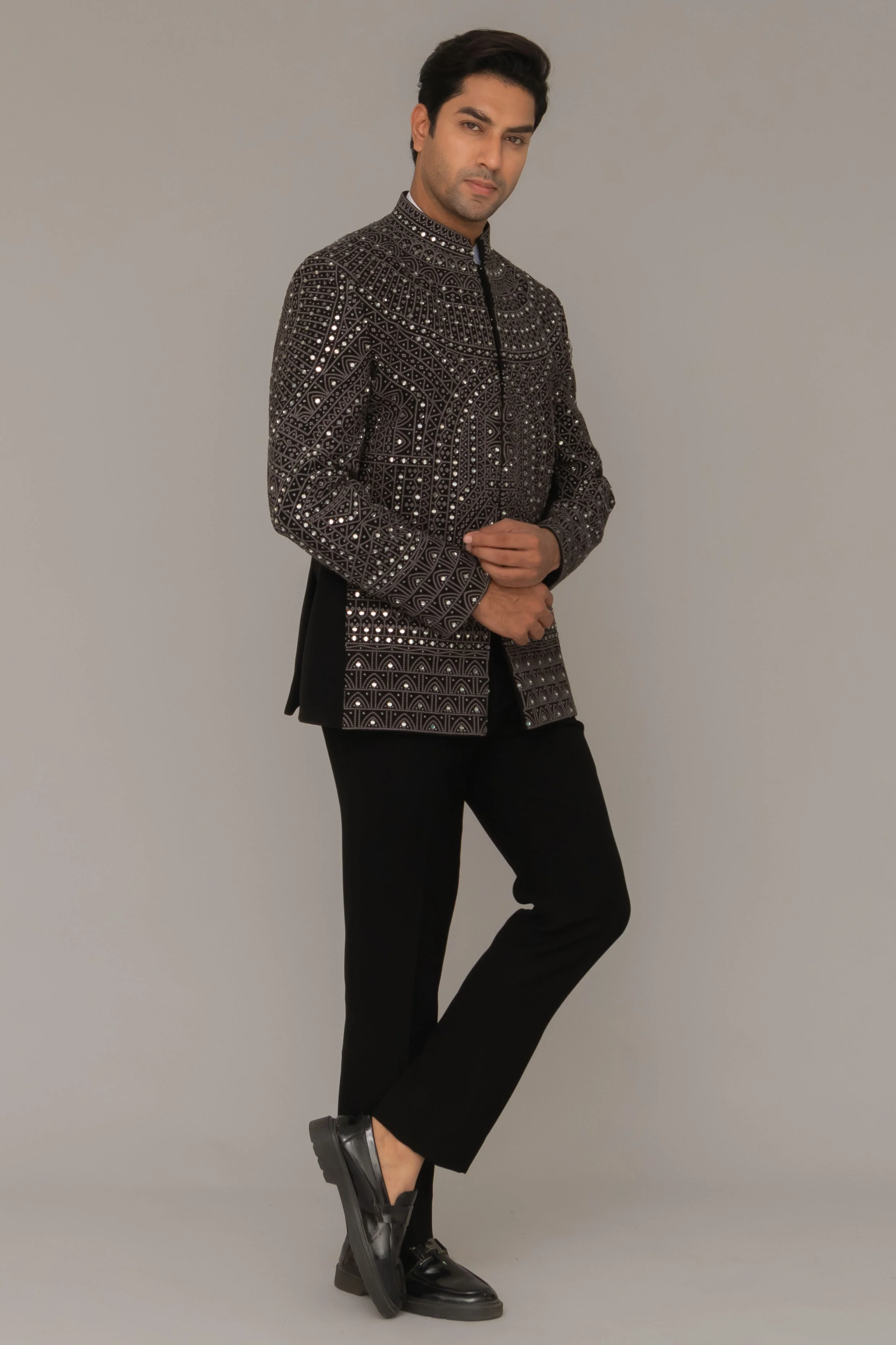 MLS EMBROIDERED JODHPURI SUIT