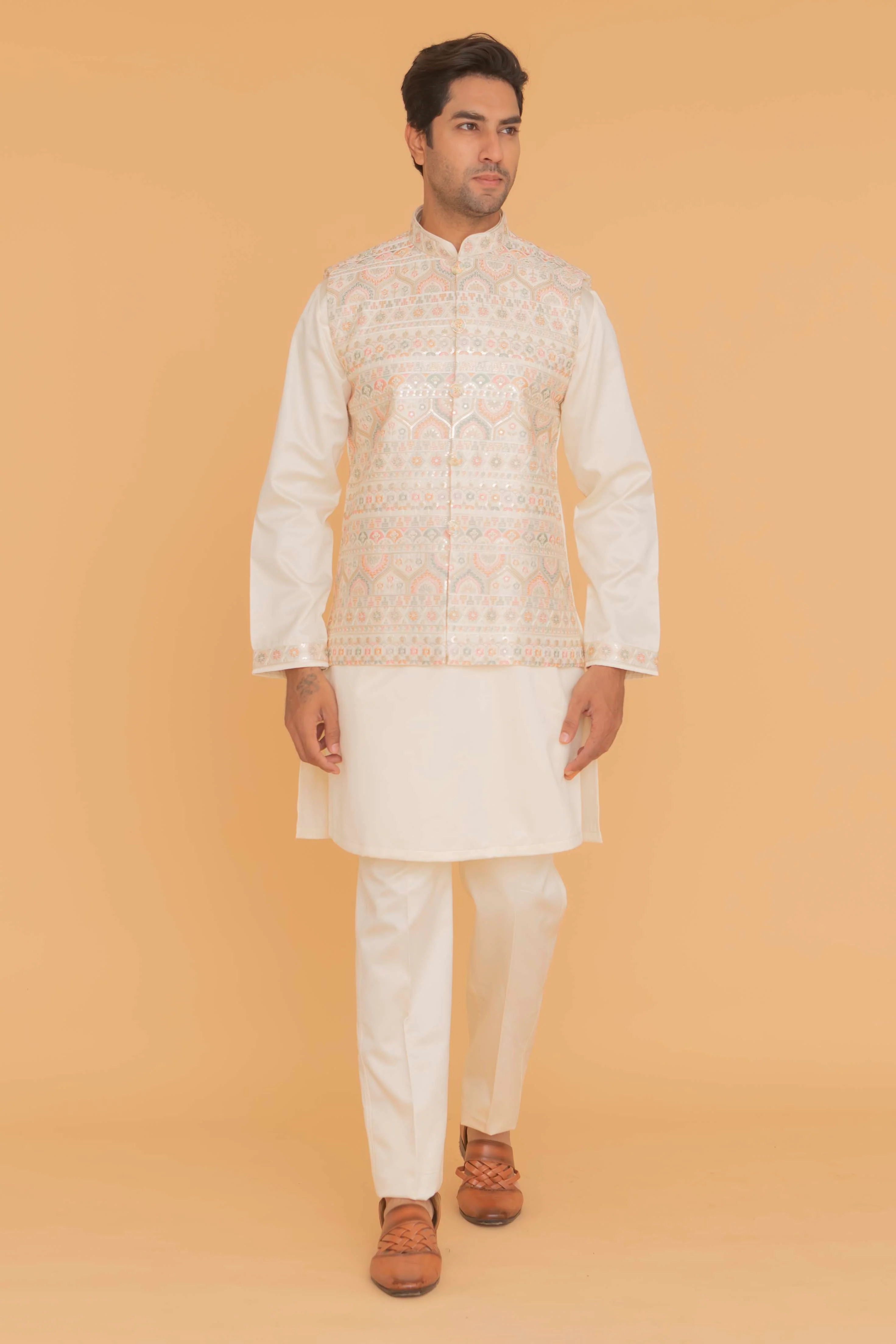 MLS KURTA JAWAHAR SET