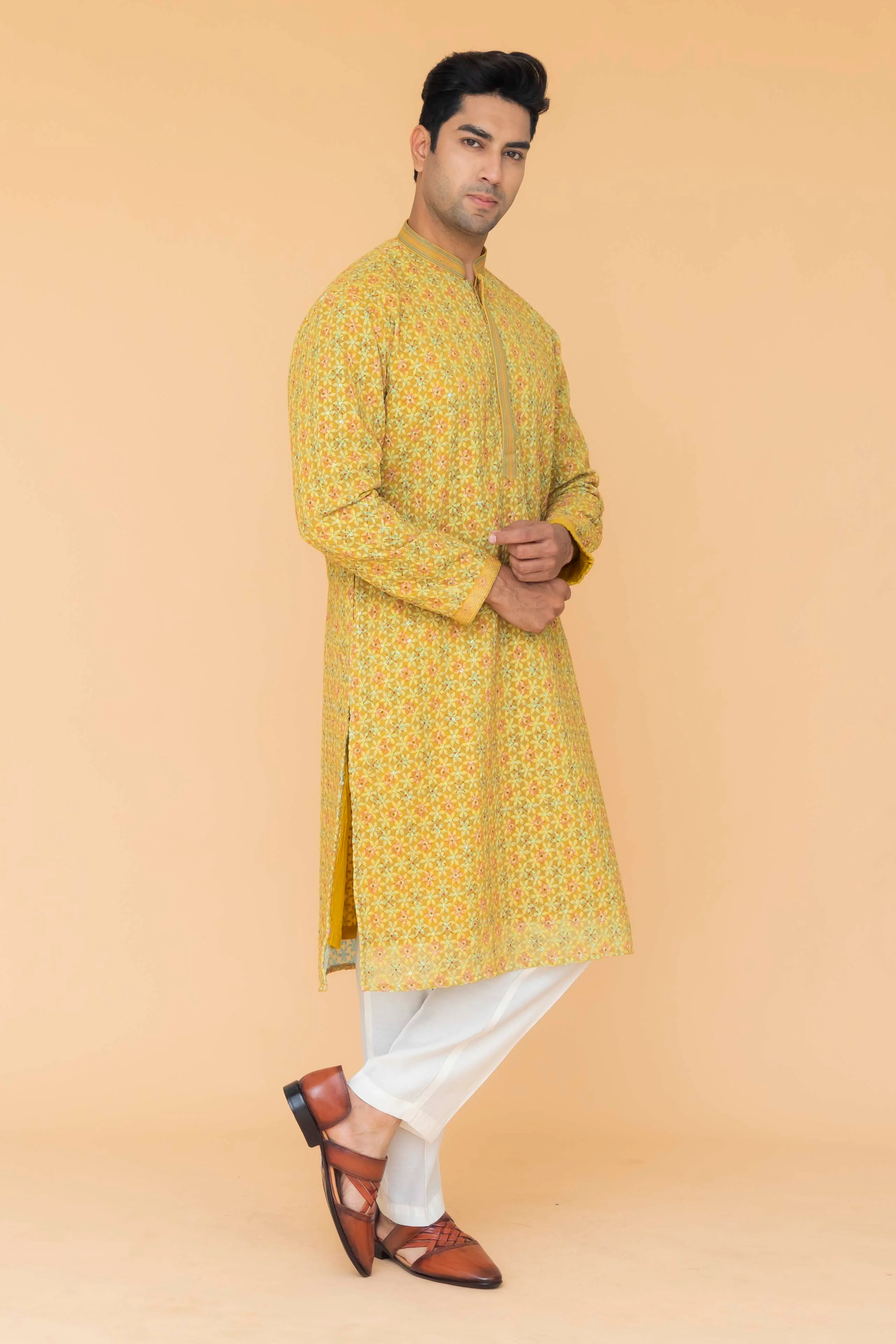 MLS PRINTED KURTA PAJAMA