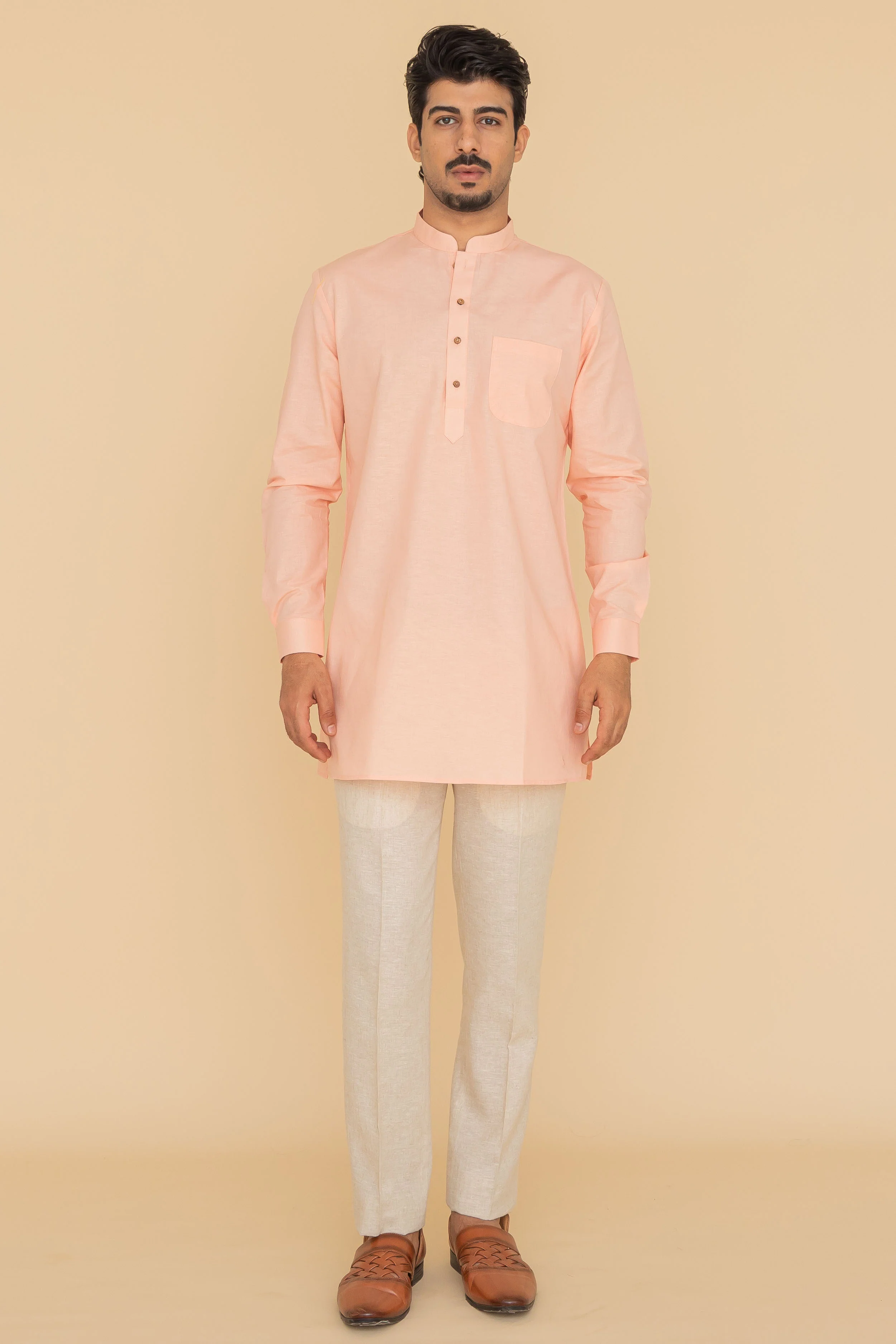 MLS COTTON KURTA ( MID LENGTH)