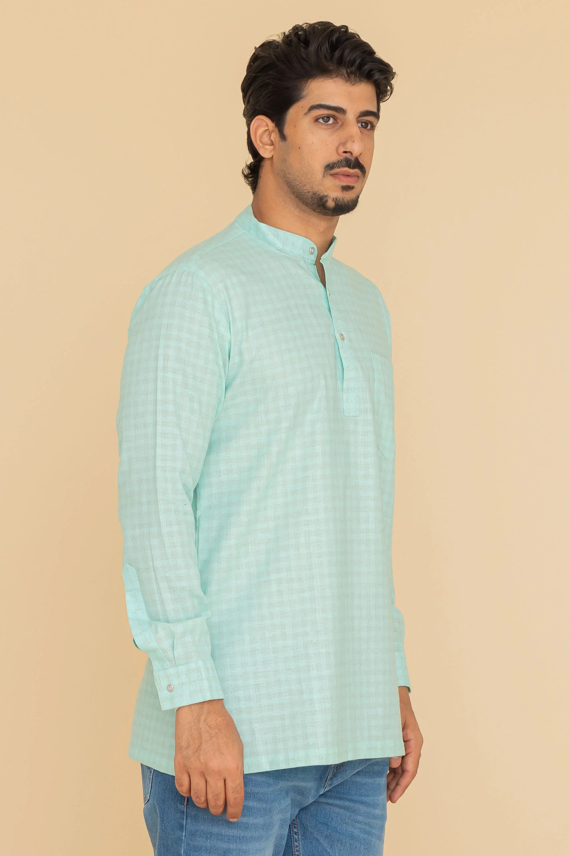 MLS SHORT KURTA FULL SLEEVES