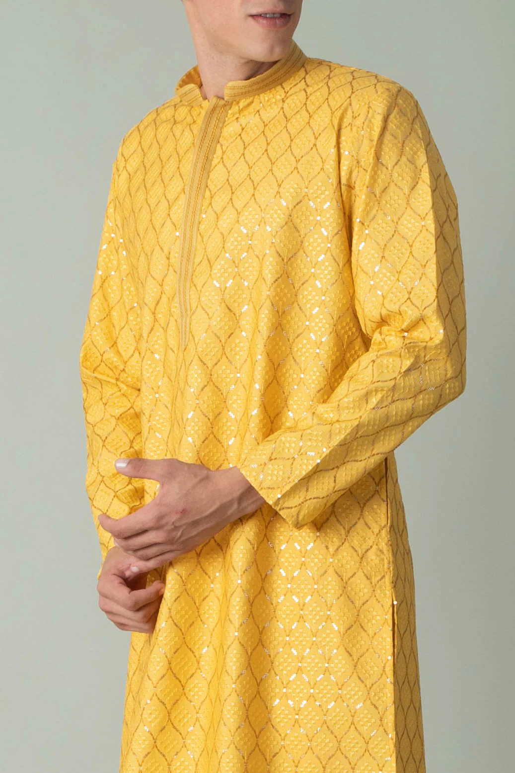 MLS EMBROIDERED KURTA PAJAMA