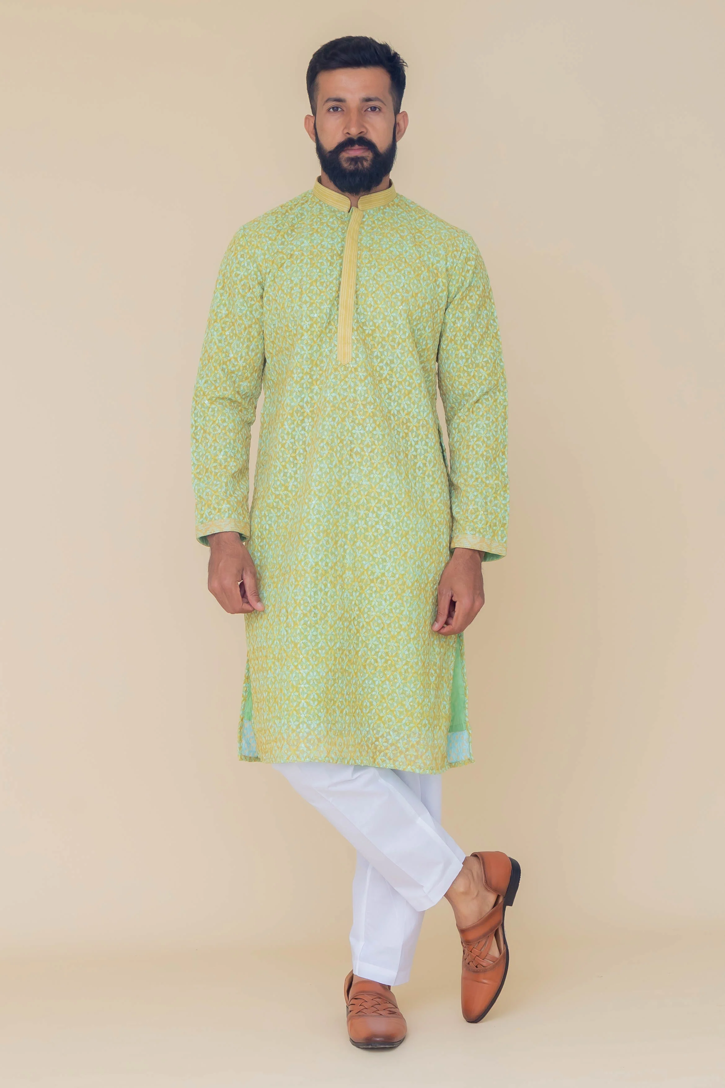 MLS PRINTED KURTA PAJAMA