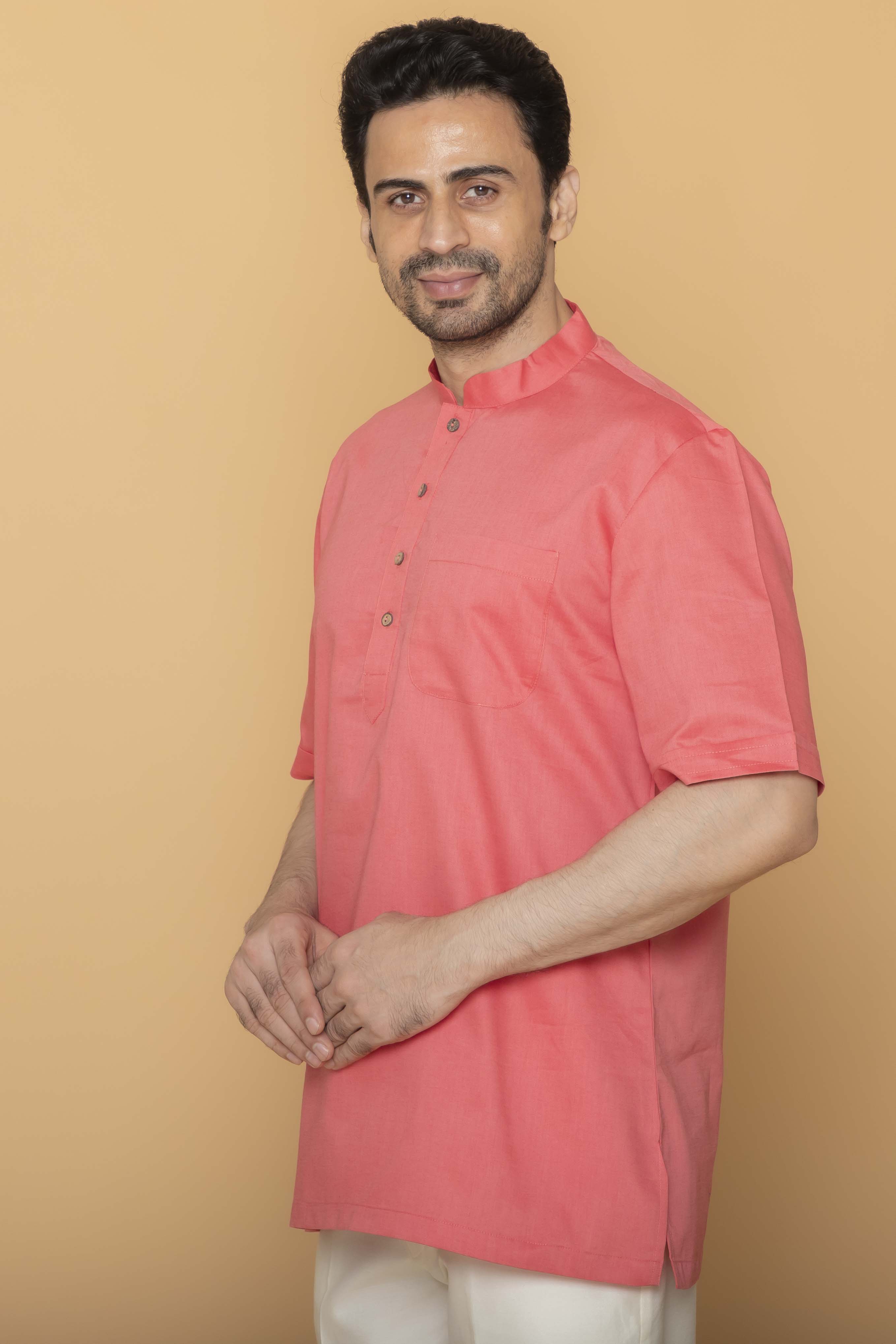 MLS SHORT KURTA HALF SLEEVES