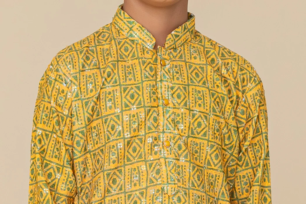 MLS KIDS PRINTED KURTA PAJAMA