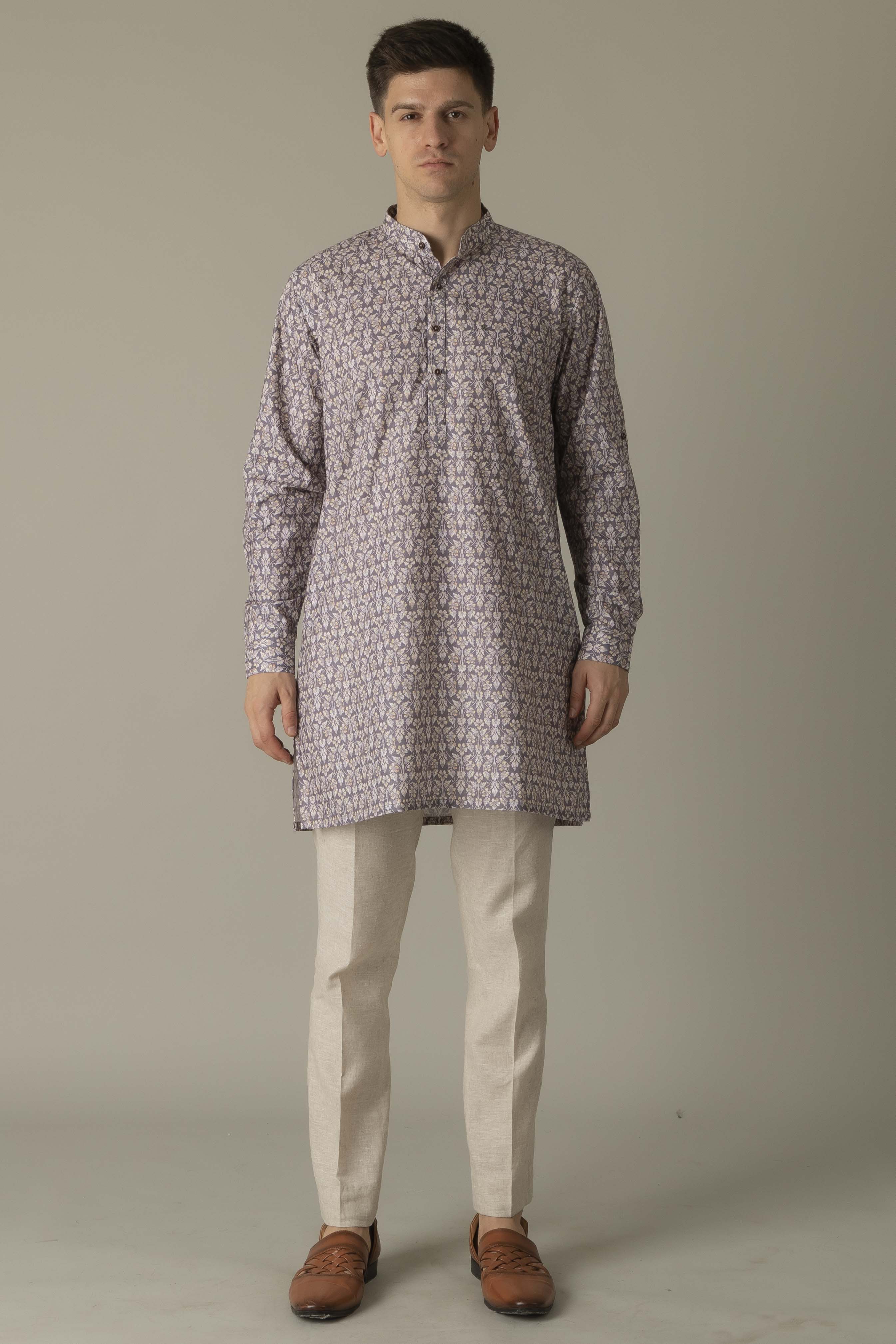MLS COTTON KURTA (MID LENGTH)