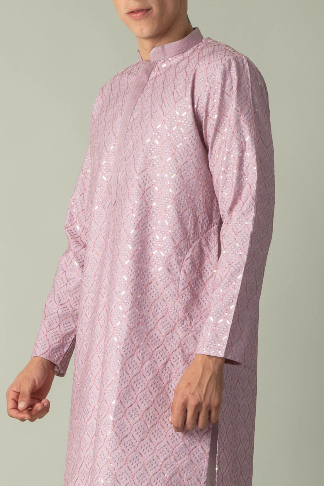 MLS EMBROIDERED KURTA PAJAMA