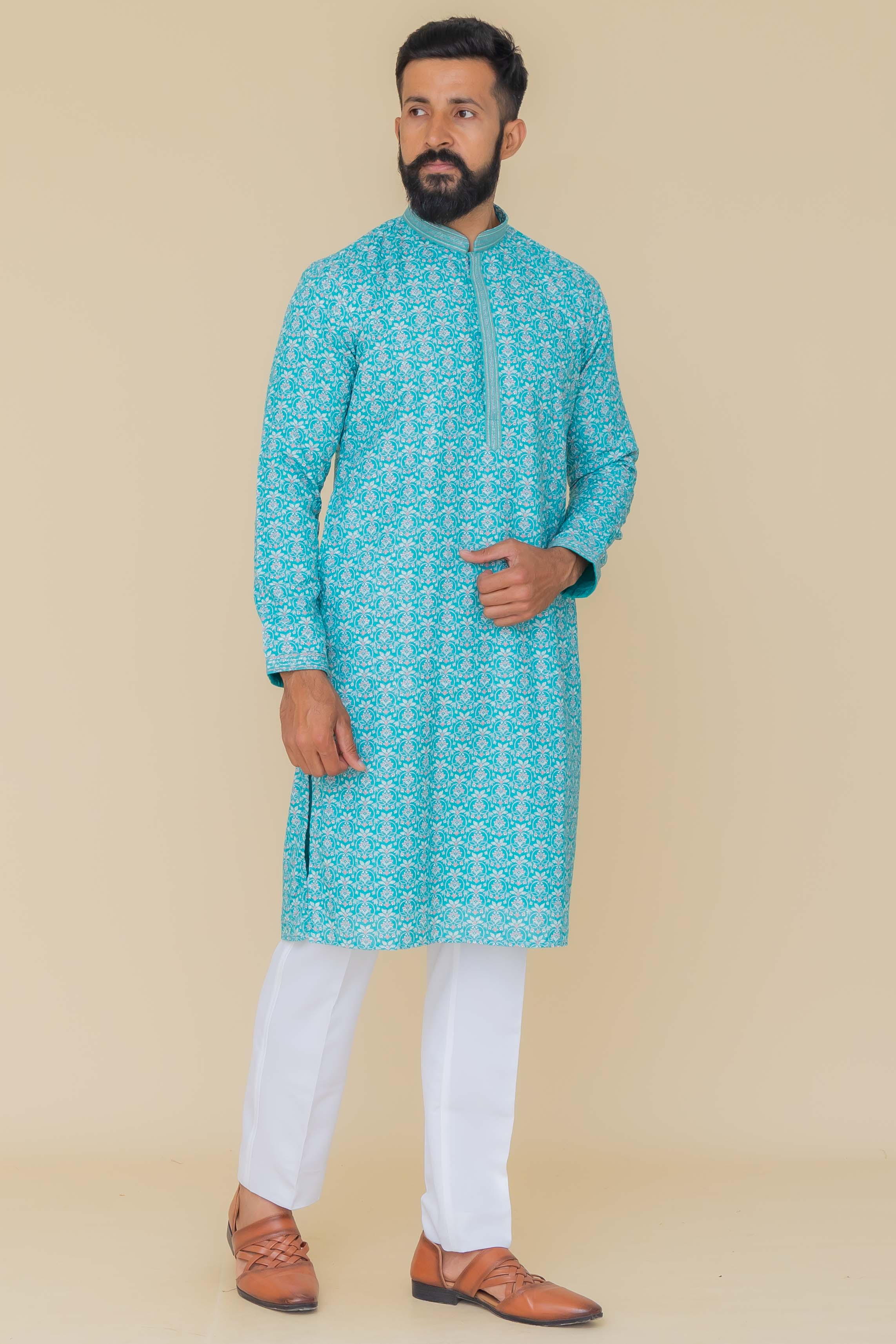 MLS PRINTED KURTA PAJAMA