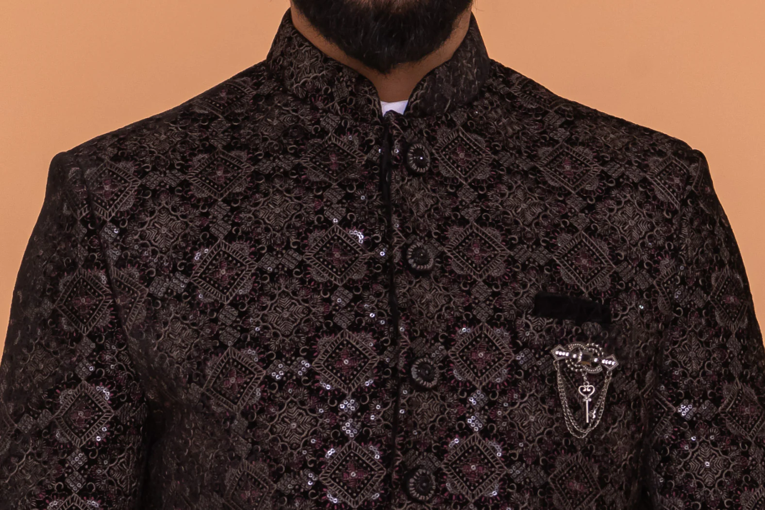 MLS VELVET JODHPURI SUIT