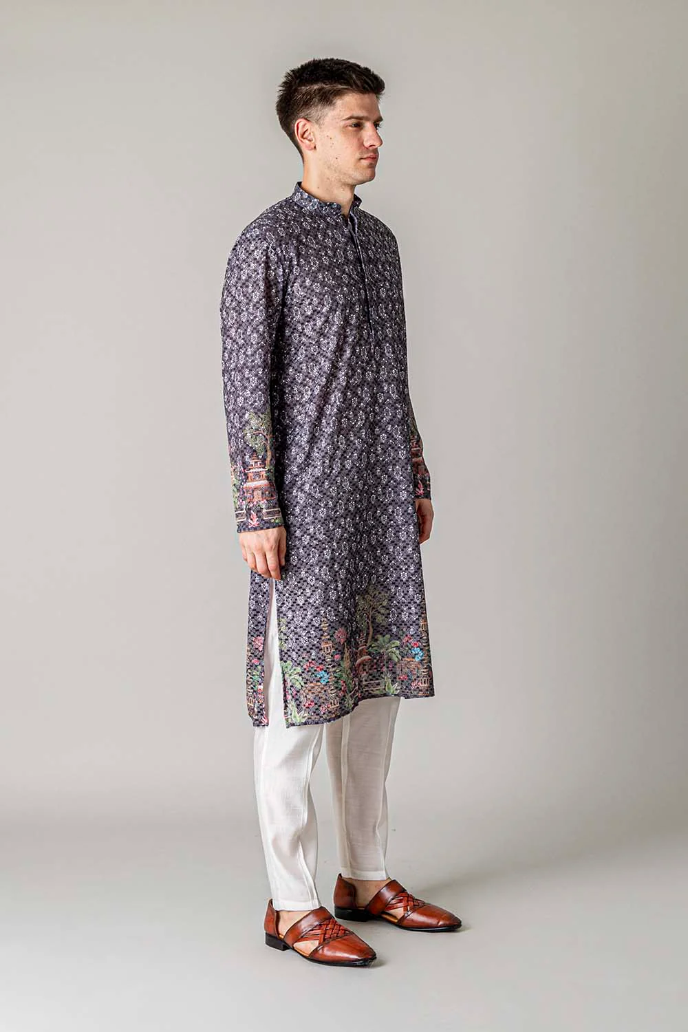 MLS PRINTED KURTA PAJAMA