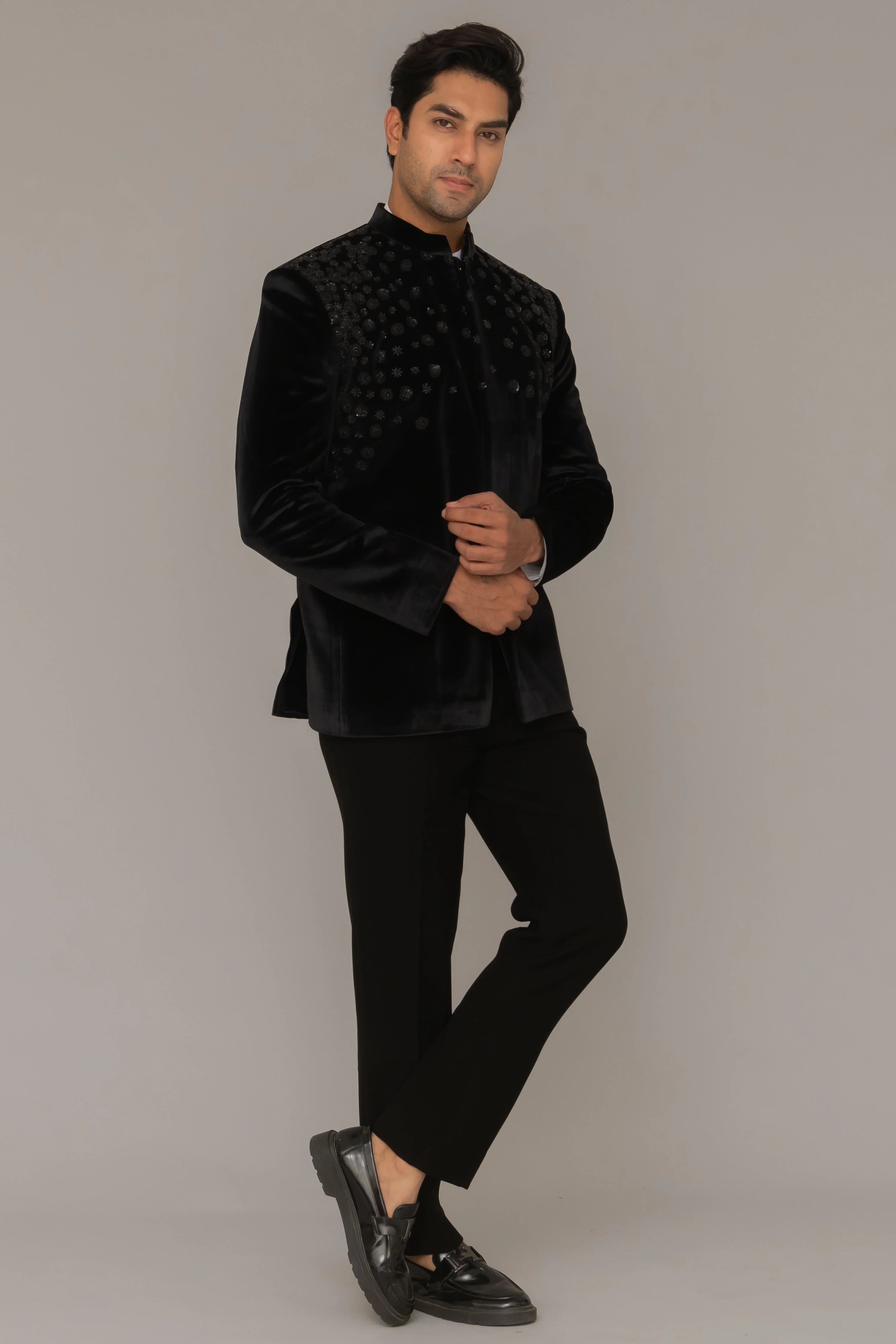 MLS VELVET JODHPURI SUIT