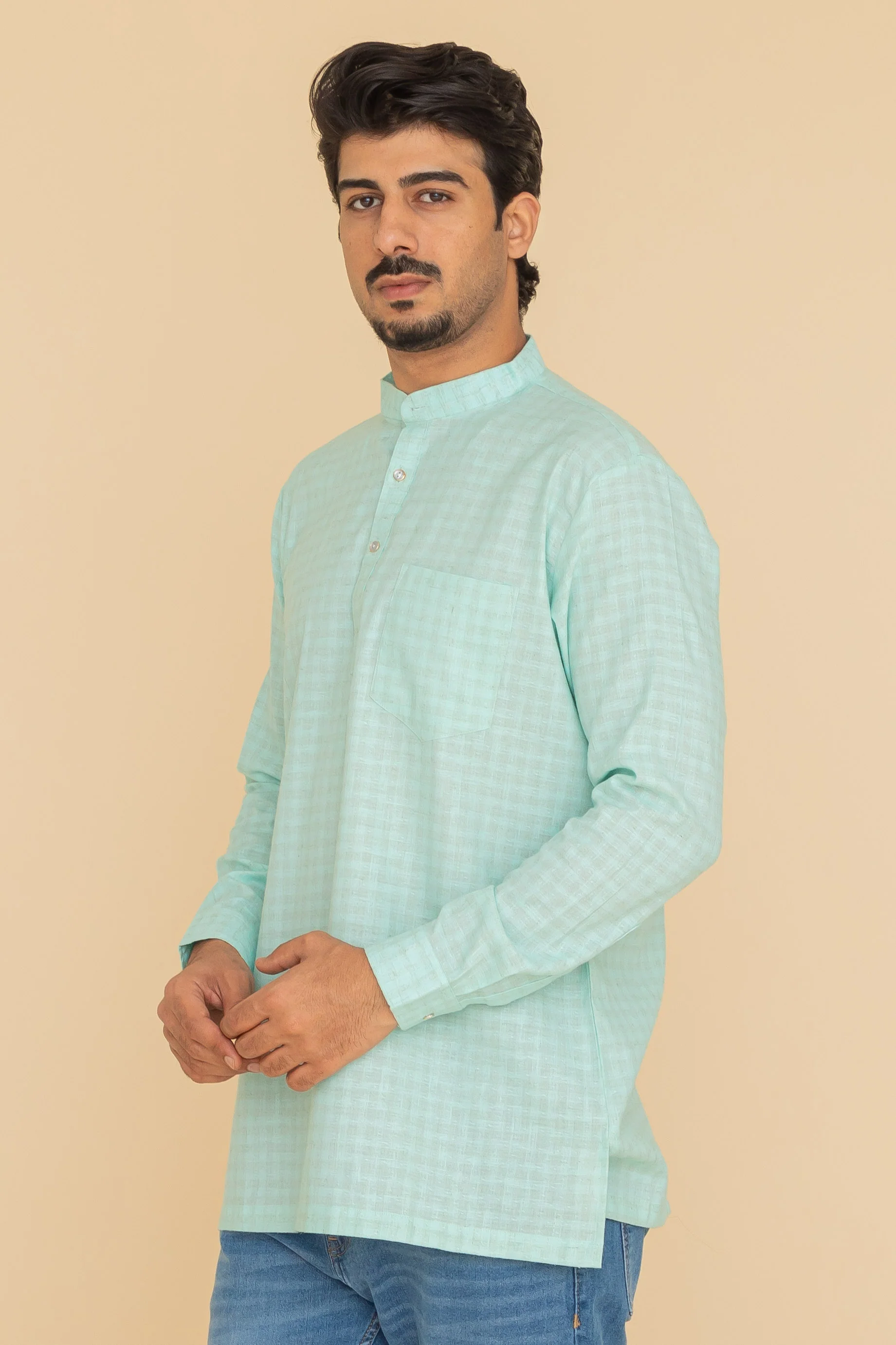 MLS SHORT KURTA FULL SLEEVES
