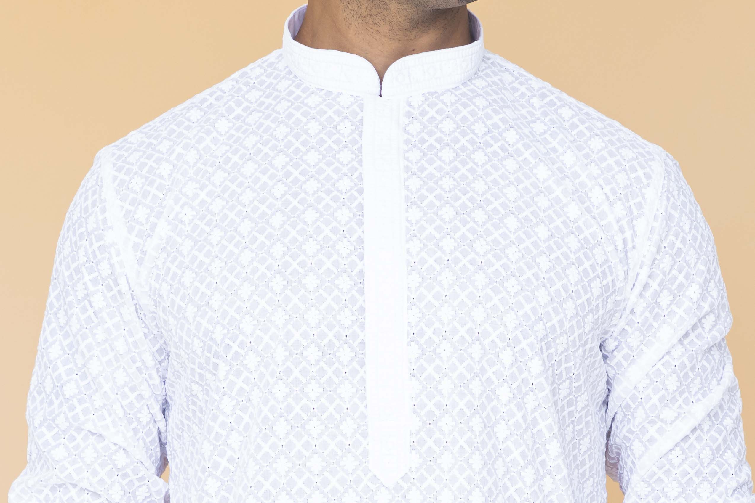 MLS CHIKANKARI KURTA PAJAMA