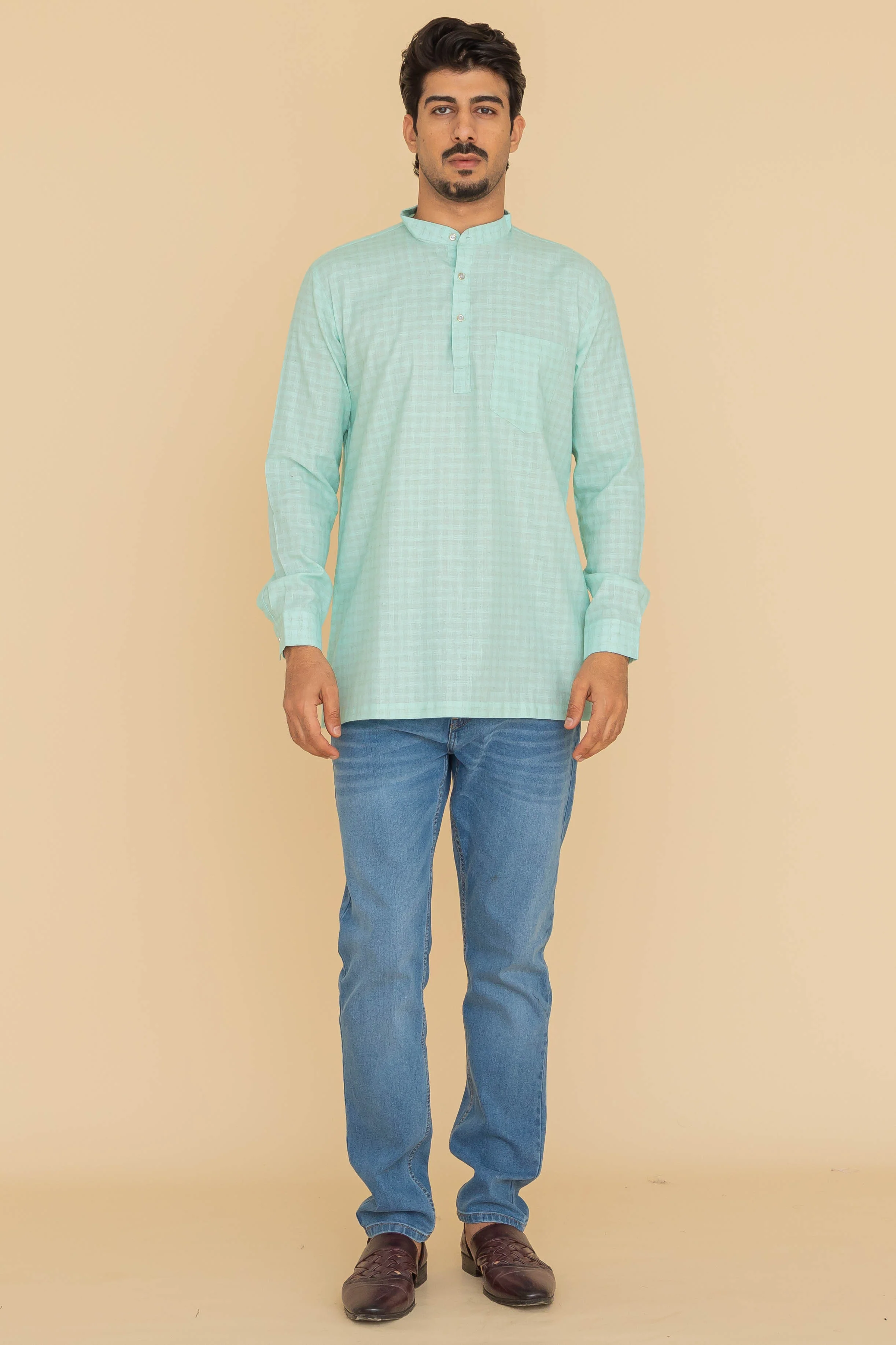 MLS SHORT KURTA FULL SLEEVES