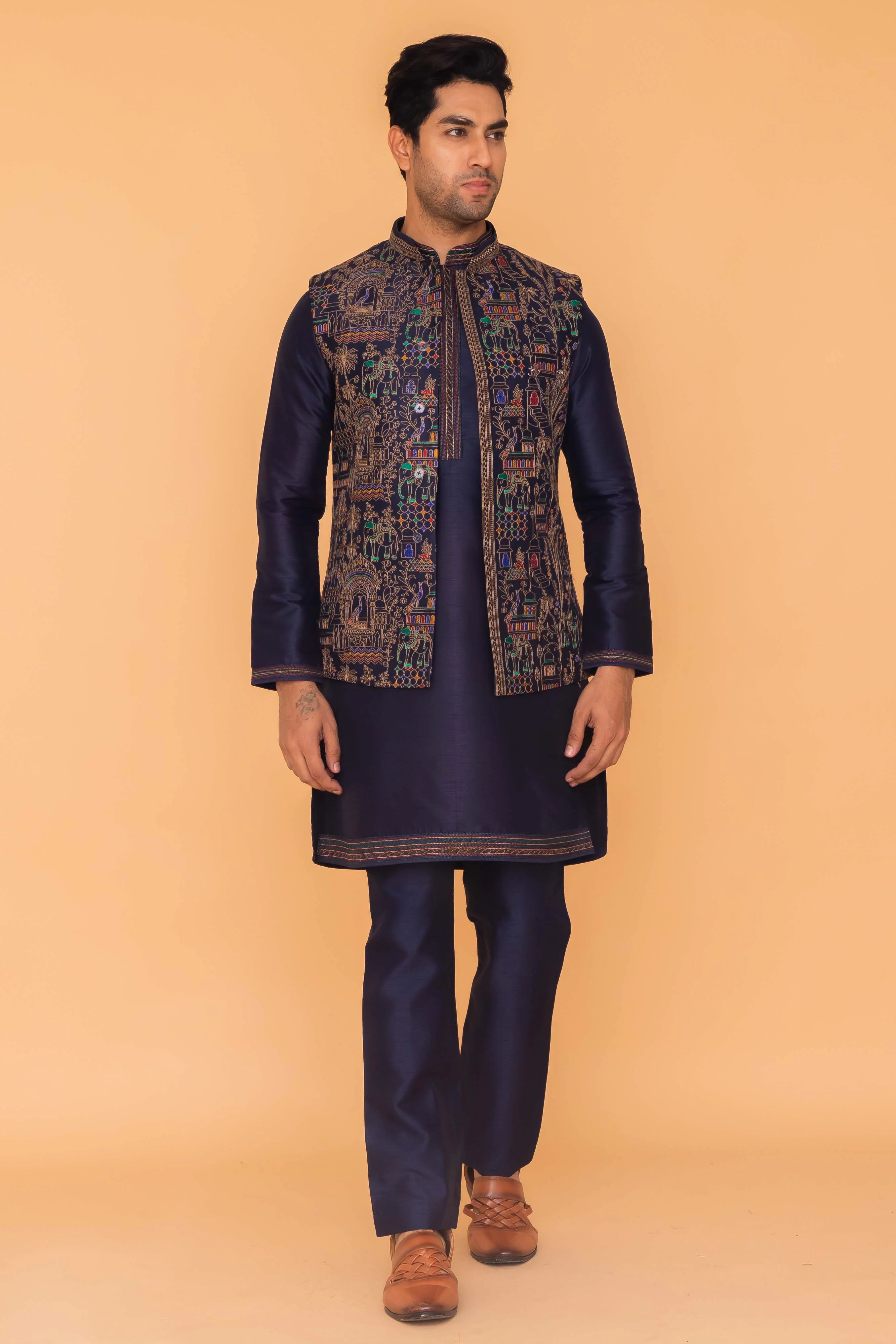 MLS KURTA JAWAHAR SET