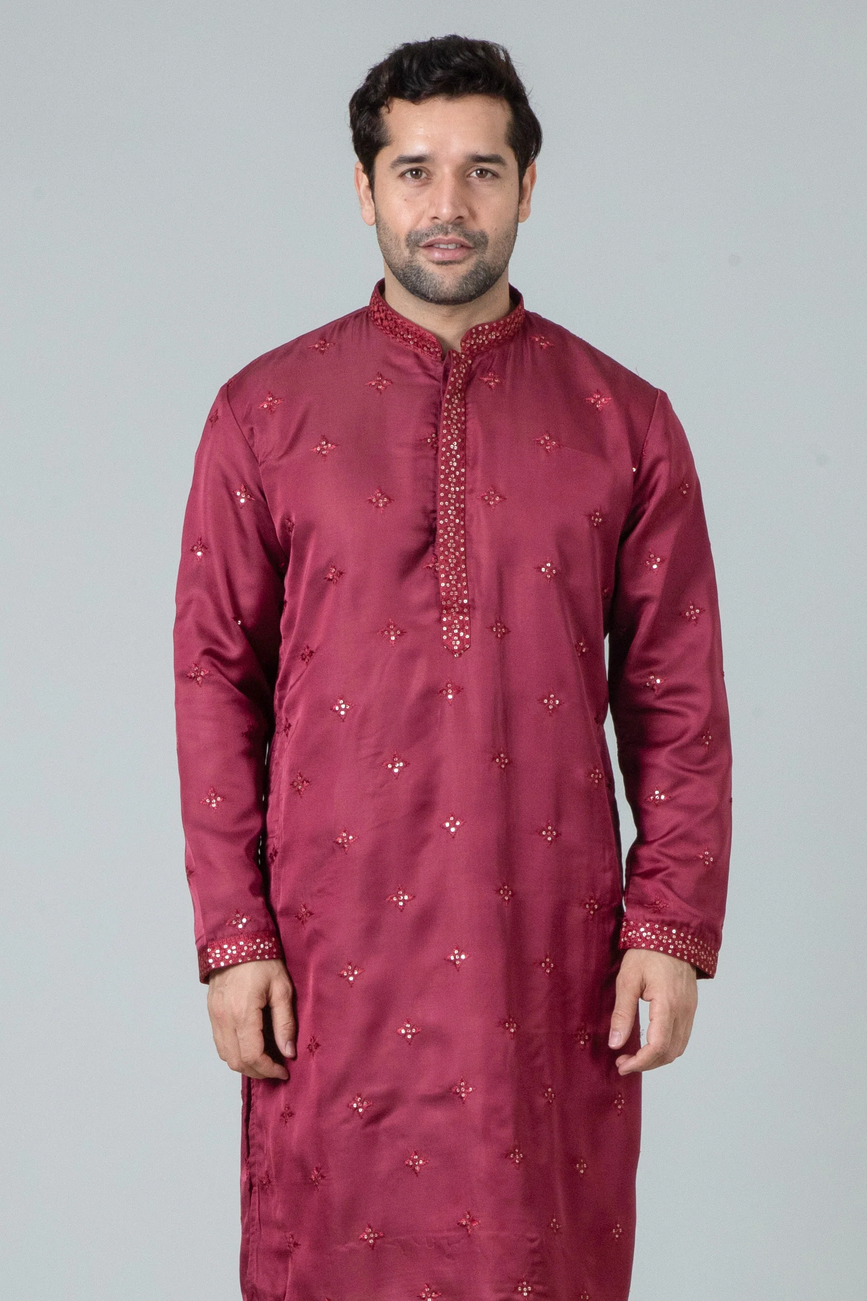 MLS EMBROIDERED KURTA PAJAMA