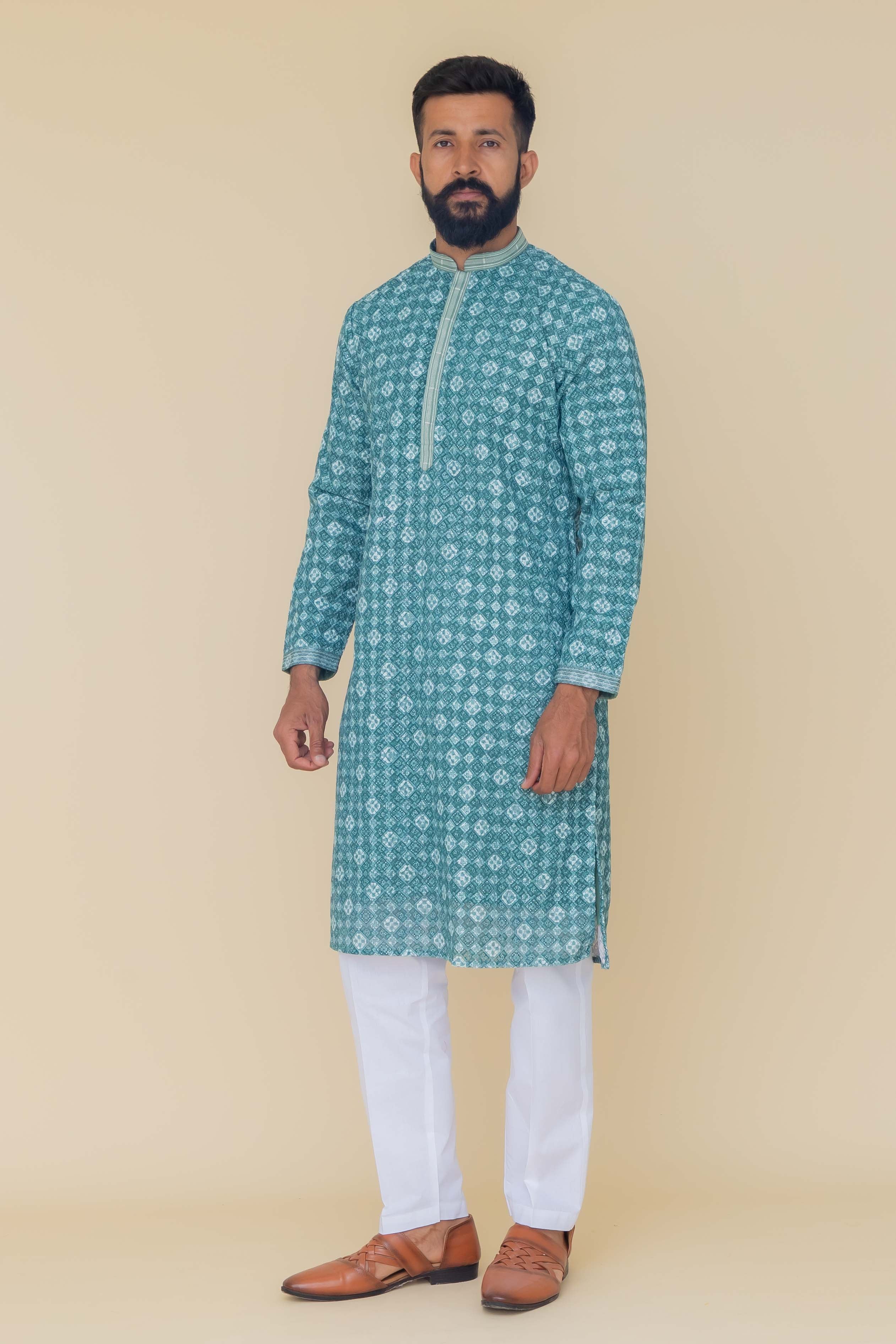 MLS PRINTED KURTA PAJAMA