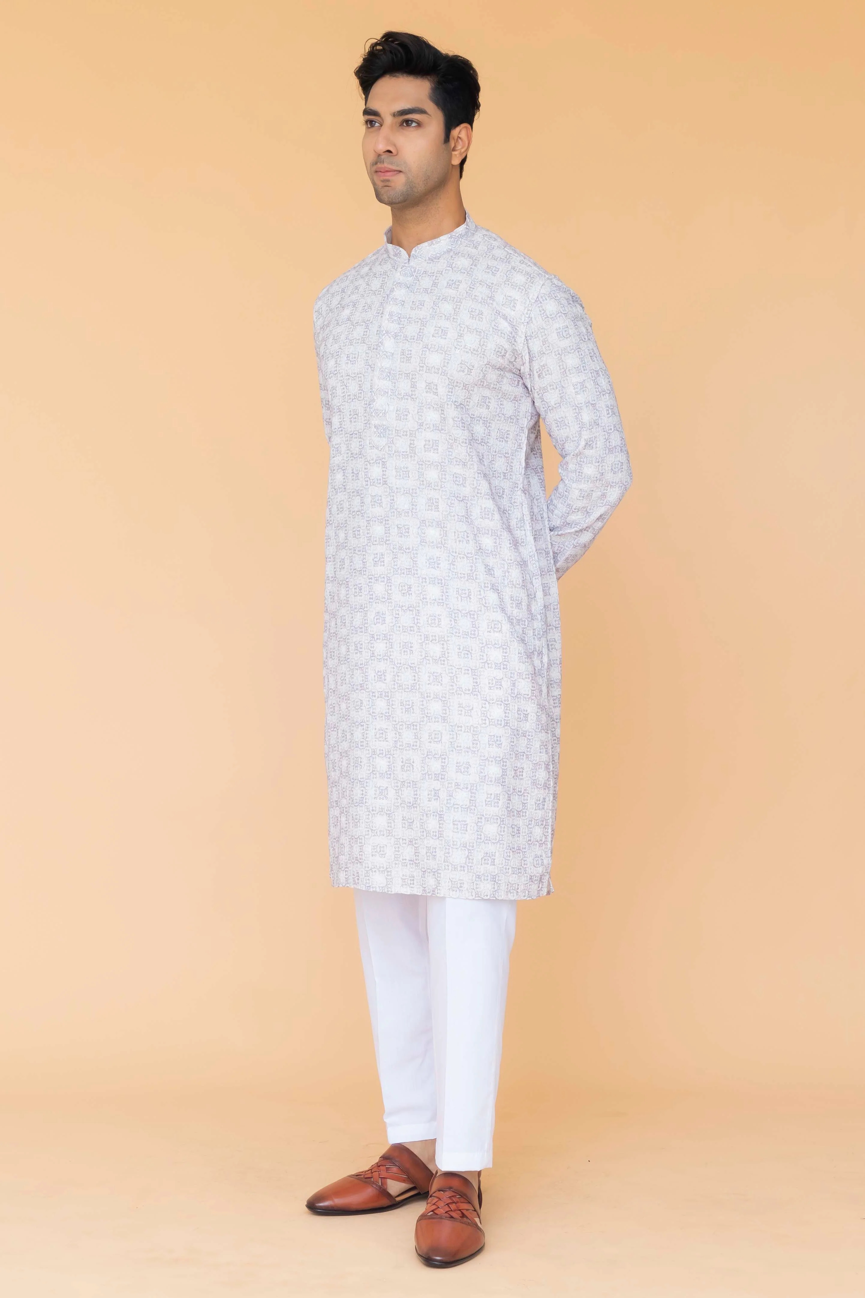 MLS PRINTED KURTA PAJAMA