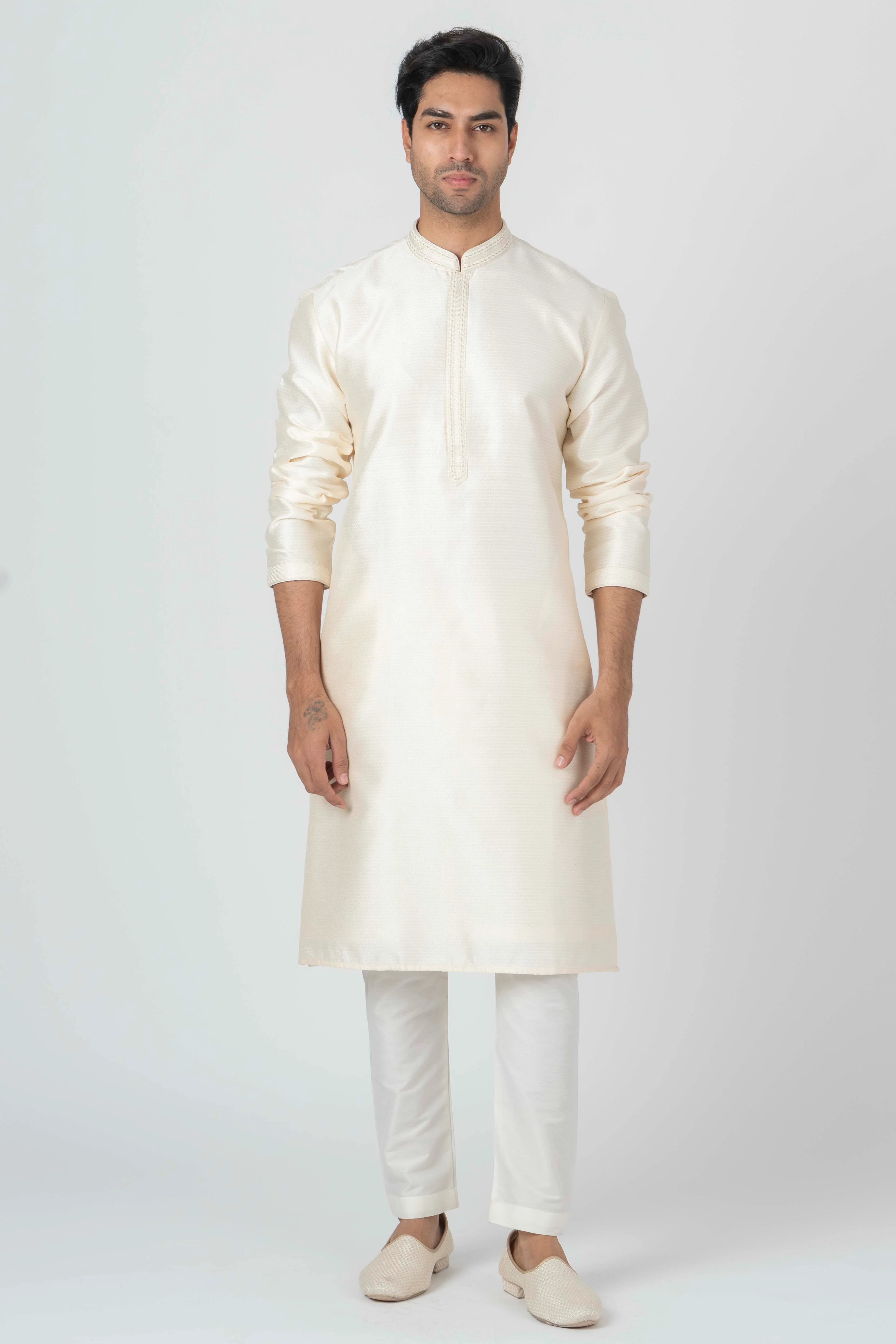 MLS ART SILK KURTA PAJAMA