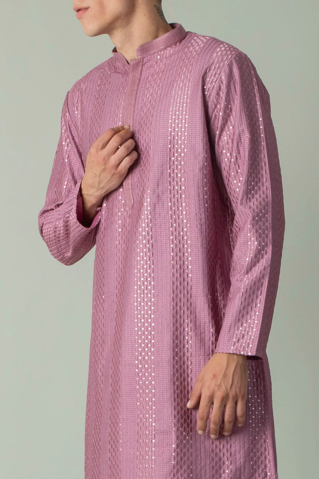 MLS EMBROIDERED KURTA PAJAMA