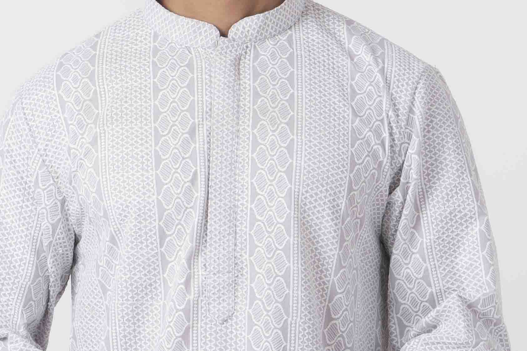 MLS CHIKANKARI KURTA PAJAMA