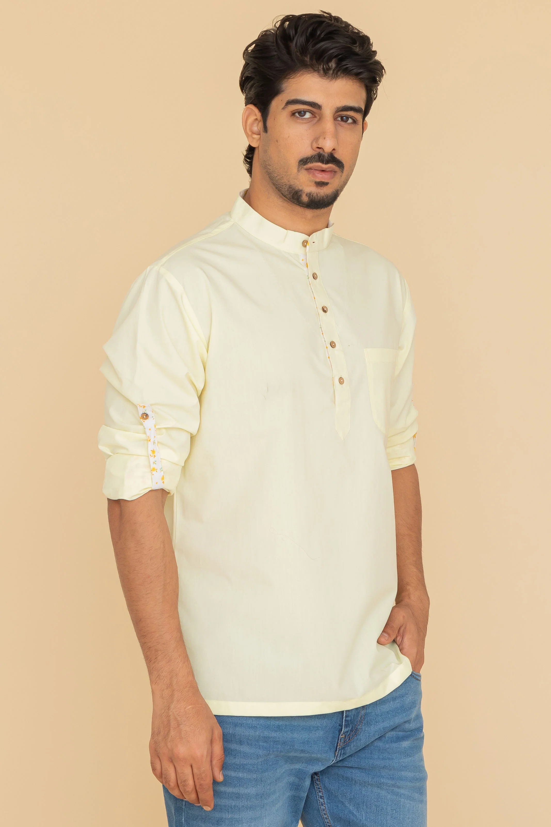 MLS SHORT KURTA FULL SLEEVES