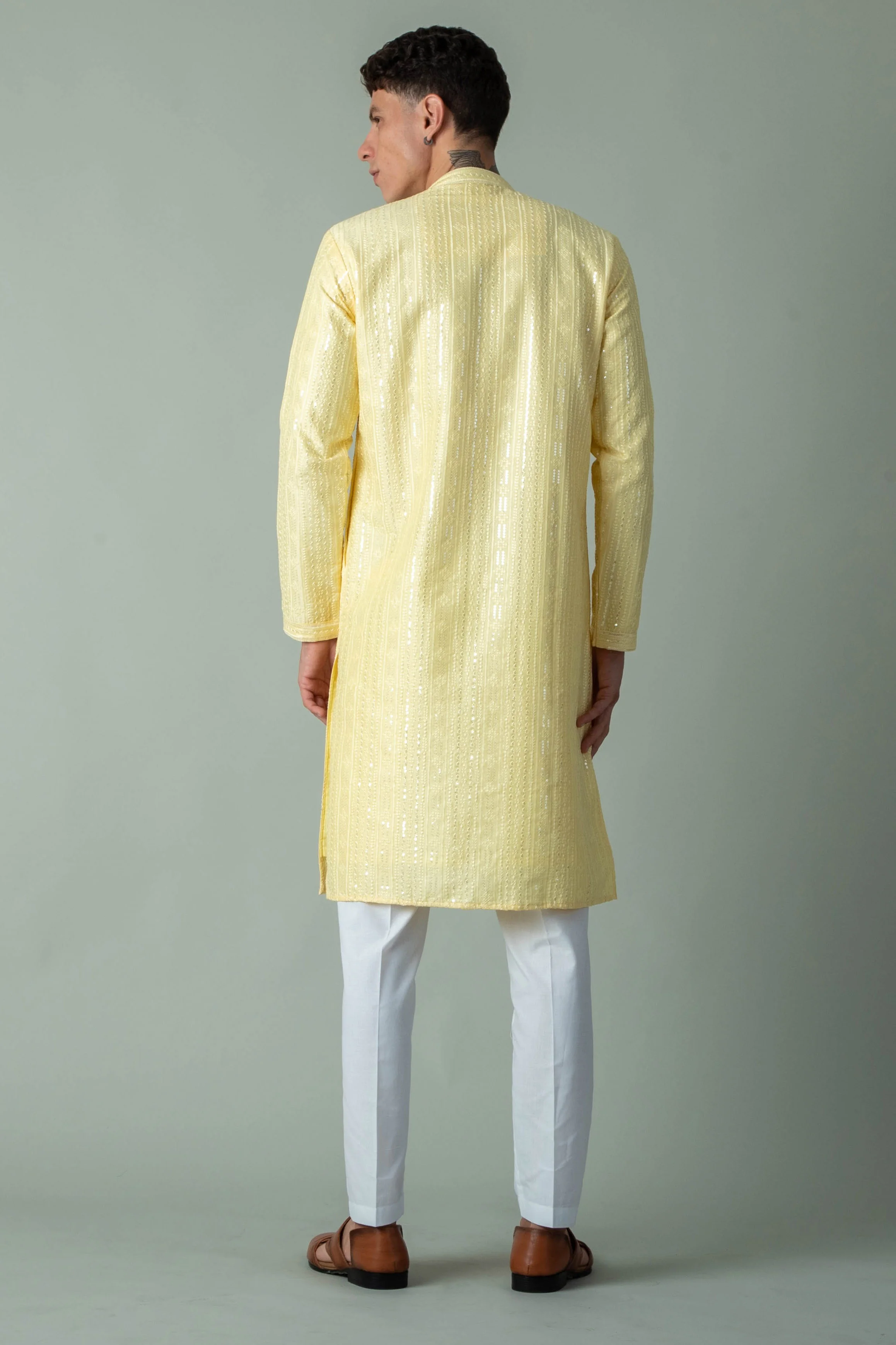 MLS EMBROIDERED KURTA PAJAMA