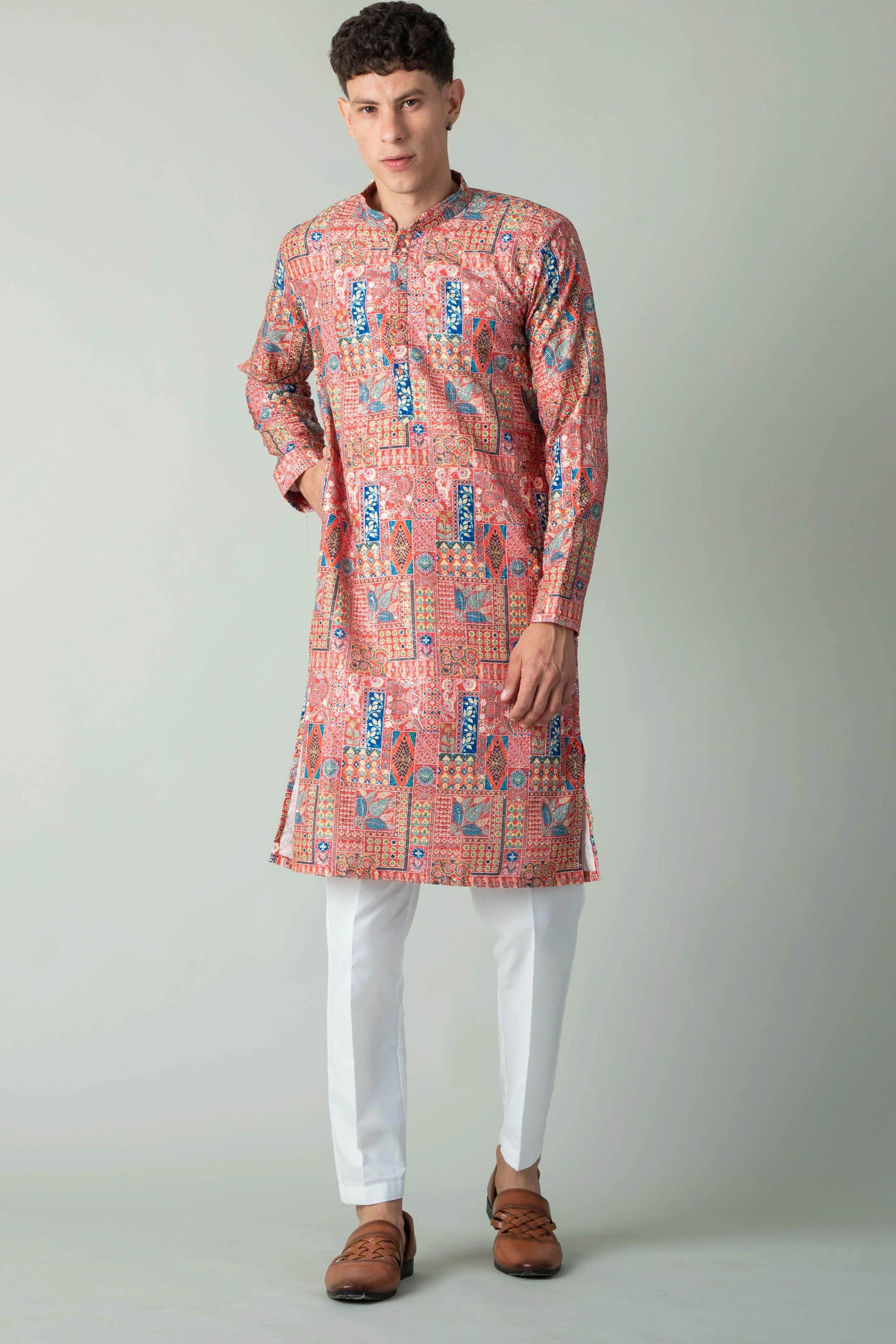 MLS PRINTED KURTA PAJAMA