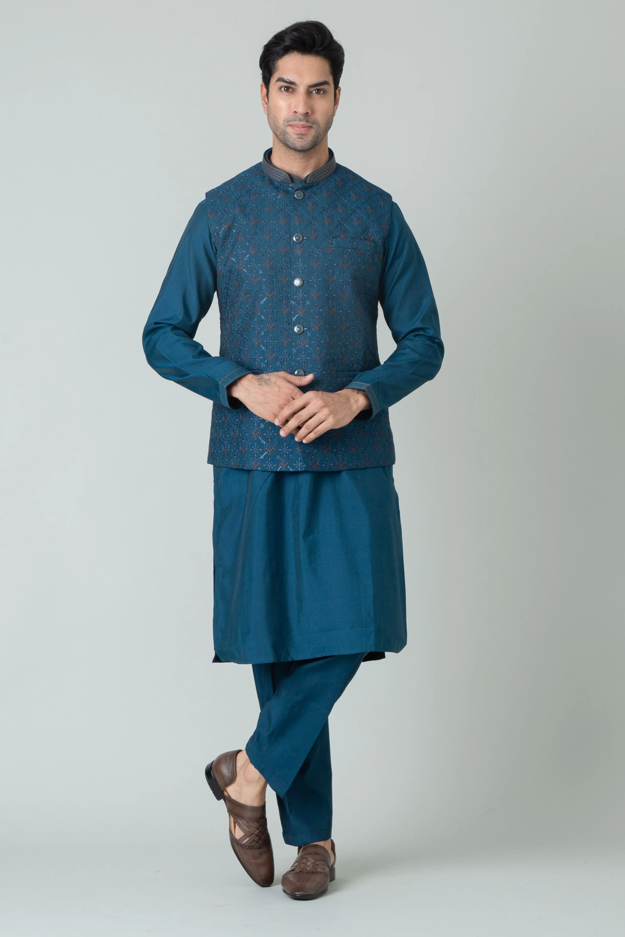 MLS KURTA JAWAHAR SET