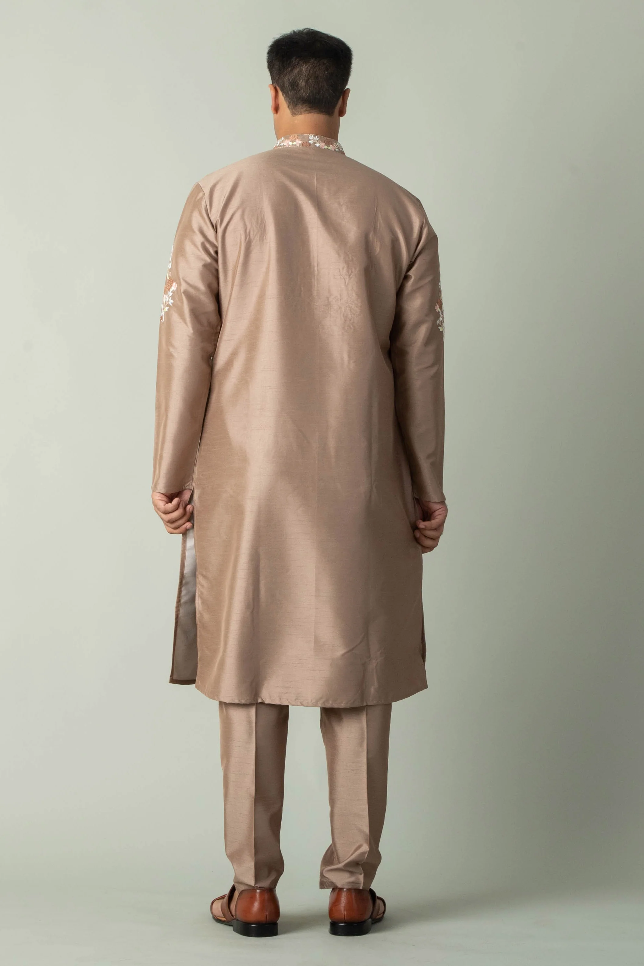 MLS EMBROIDERED KURTA PAJAMA