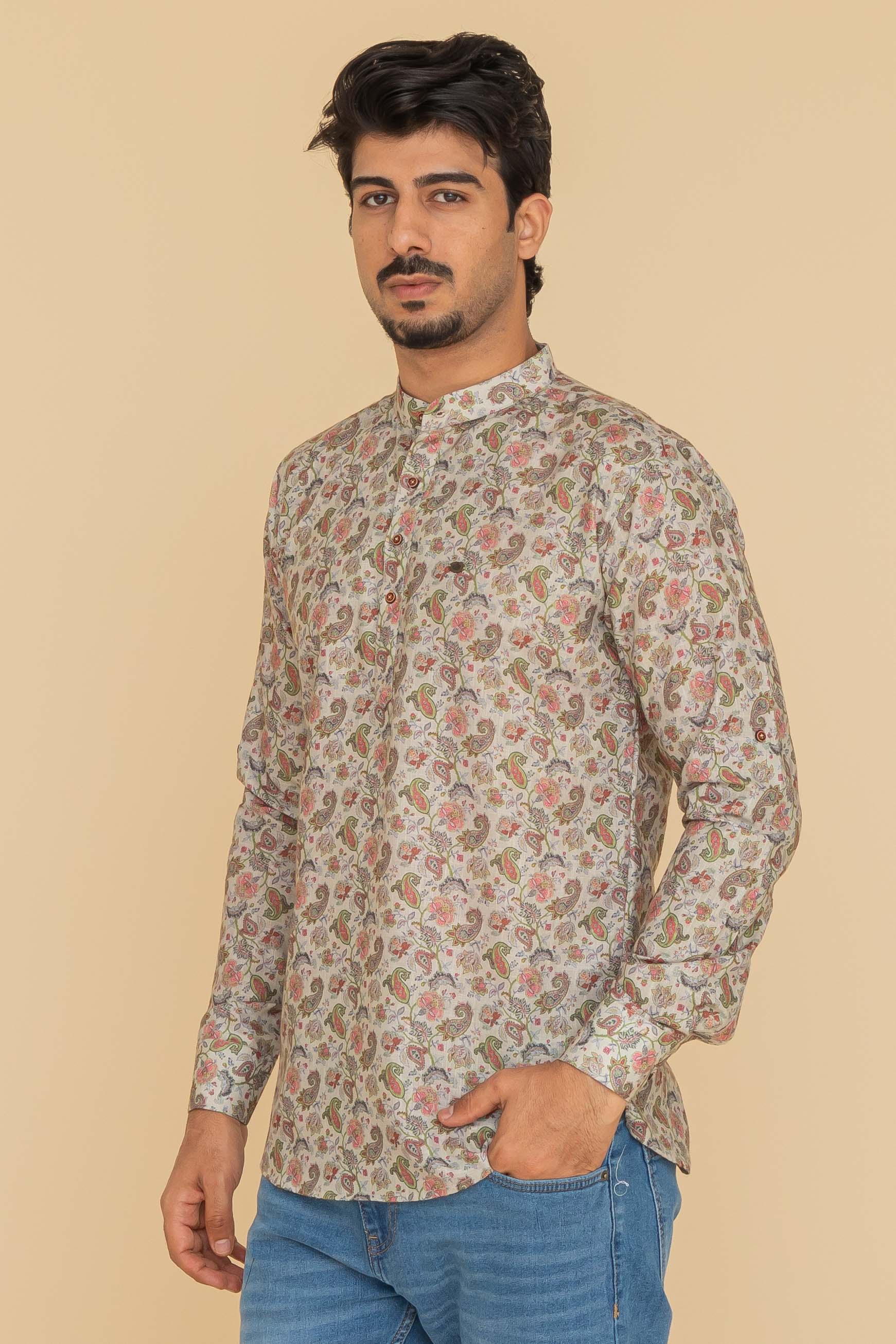 MLS SHORT KURTA FULL SLEEVES