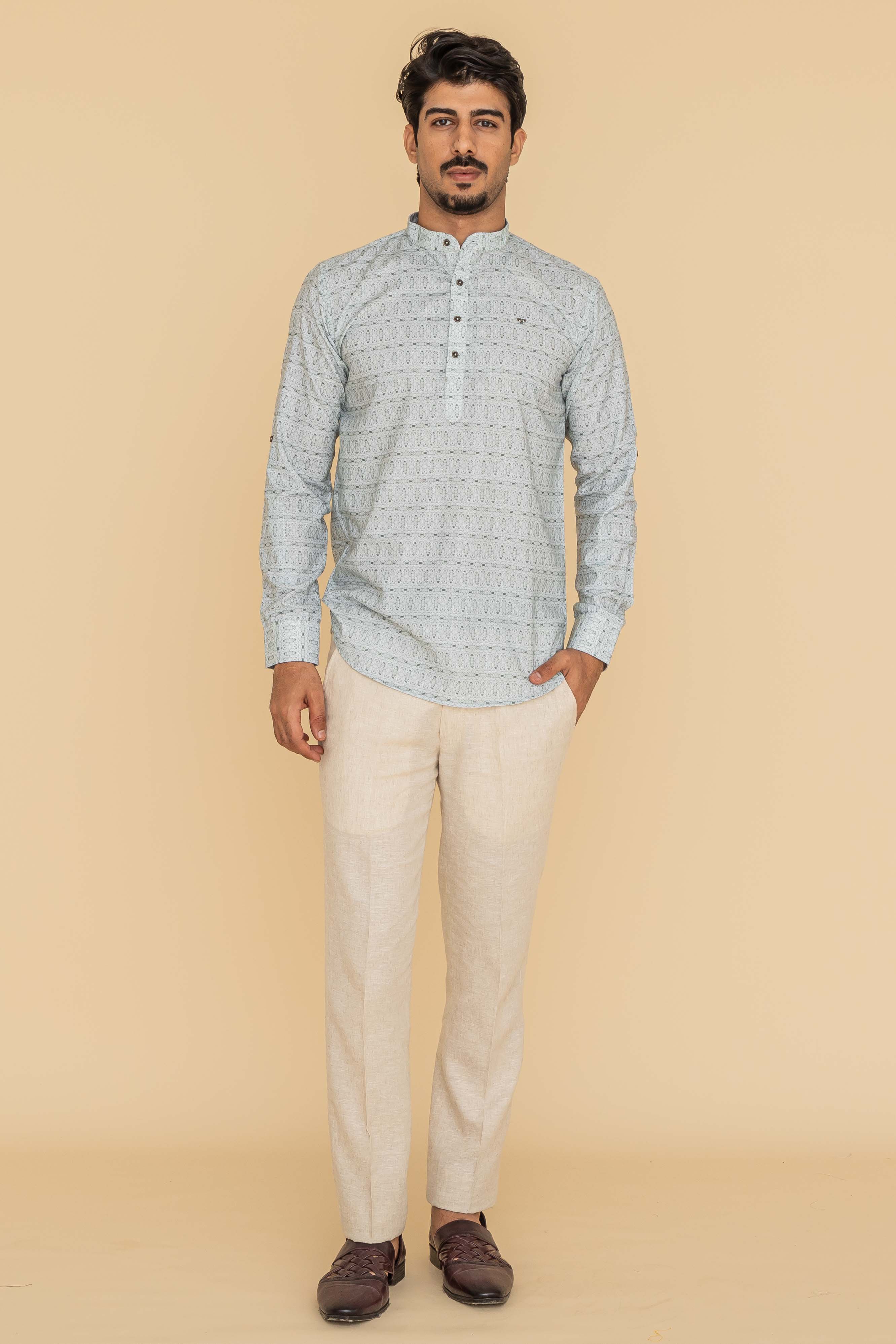 MLS SHORT KURTA FULL SLEEVES