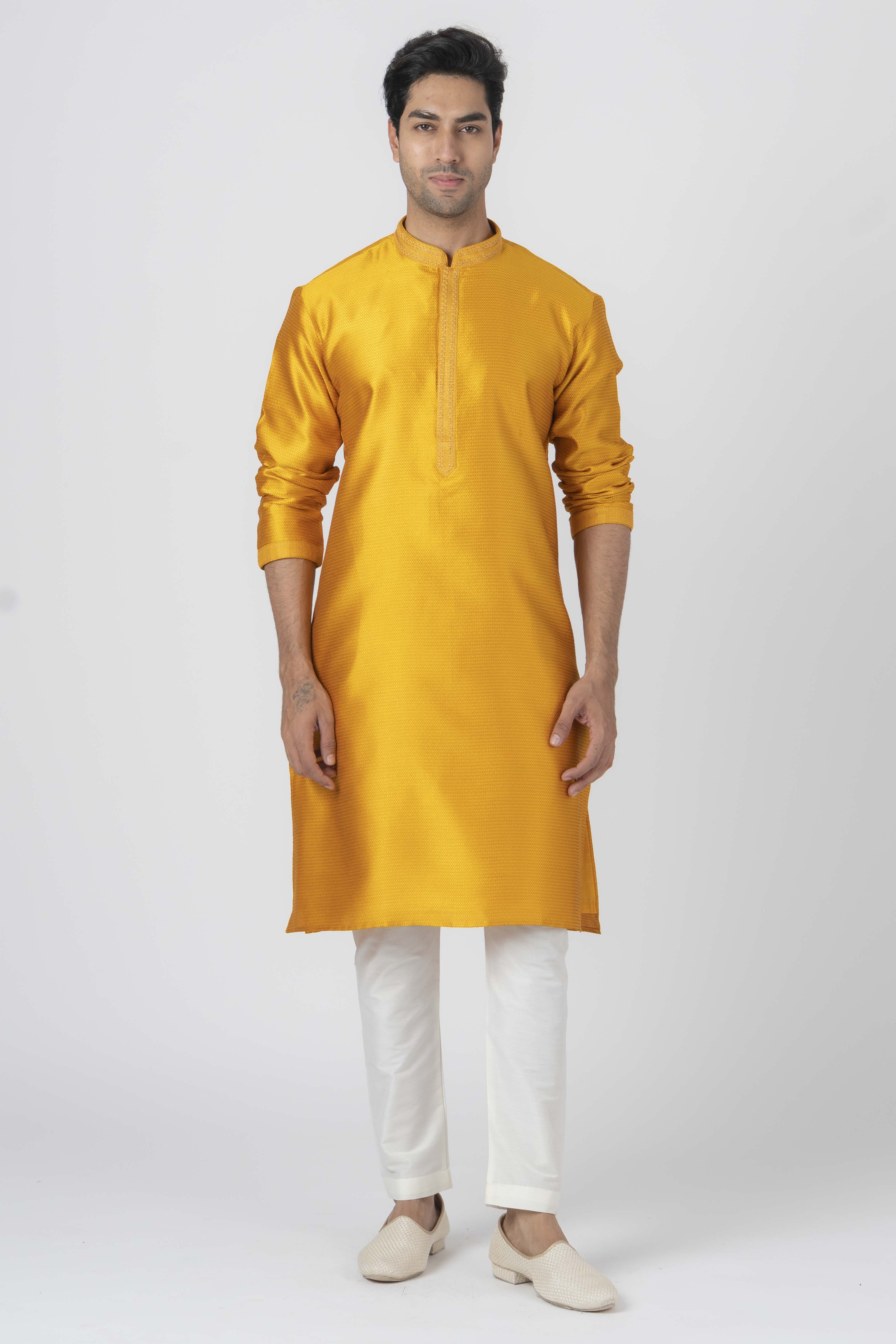 MLS ART SILK KURTA PAJAMA