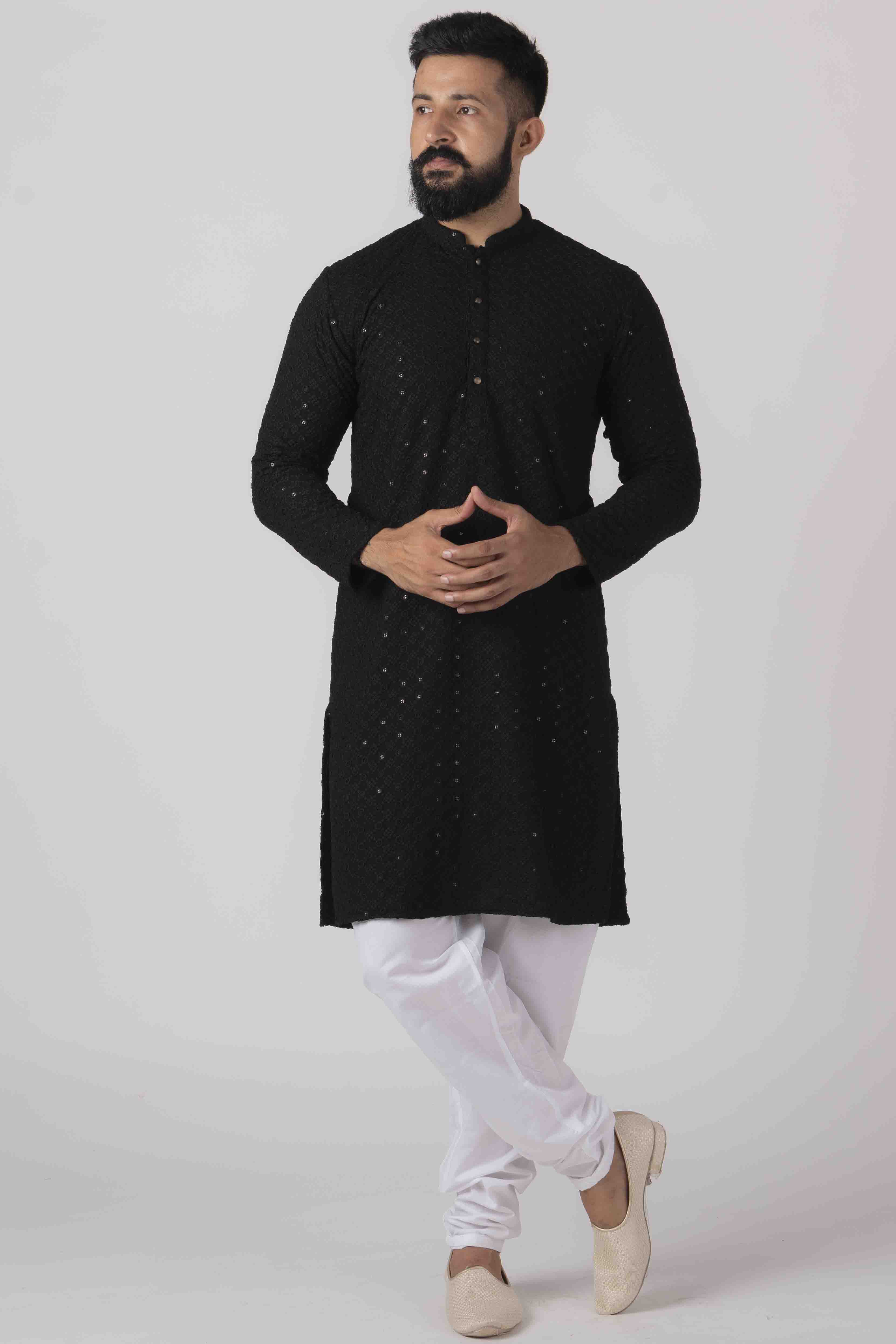 MLS CHIKANKARI KURTA PAJAMA