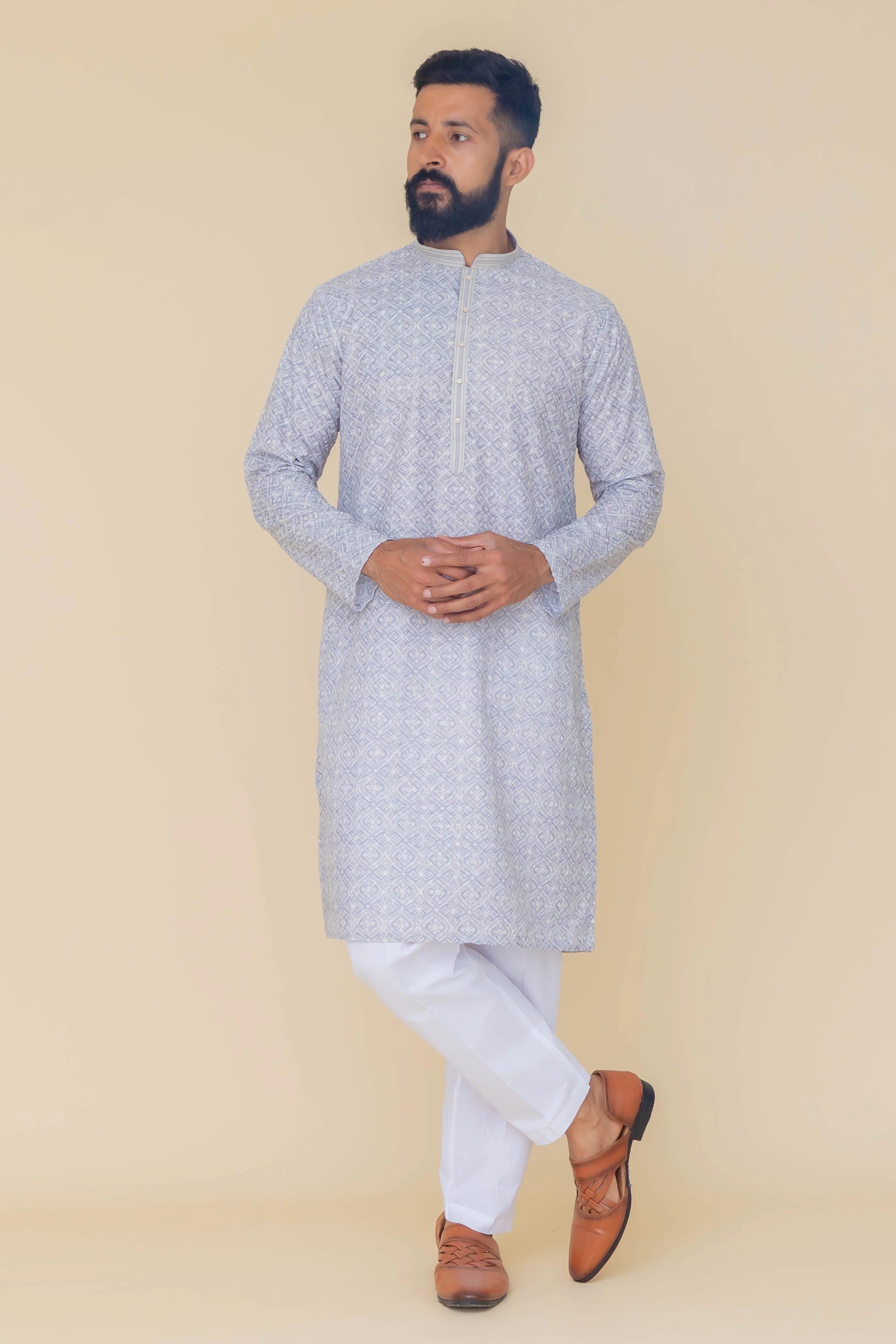 MLS PRINTED KURTA PAJAMA