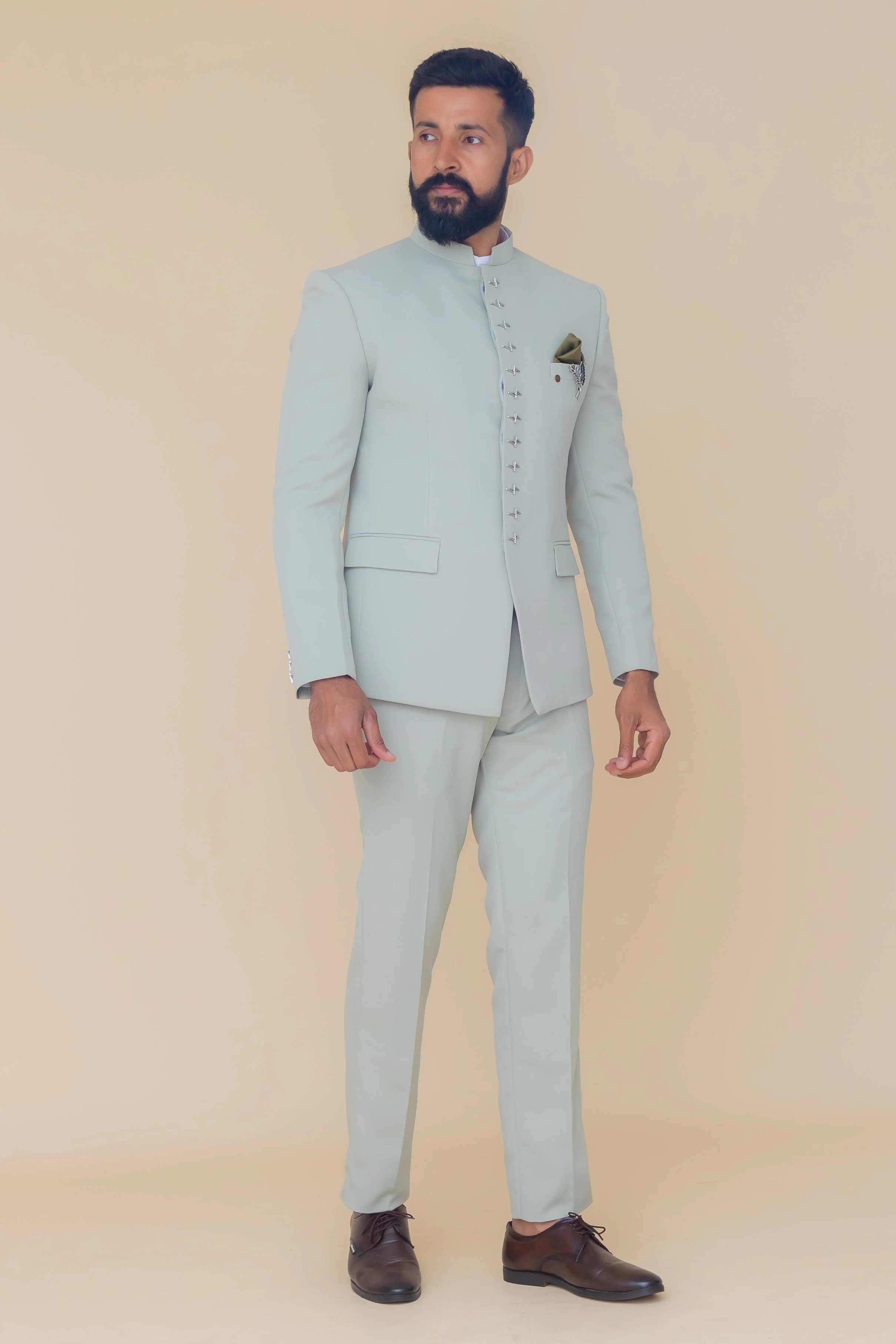 MLS PLAIN JODHPURI SUIT 2PCS