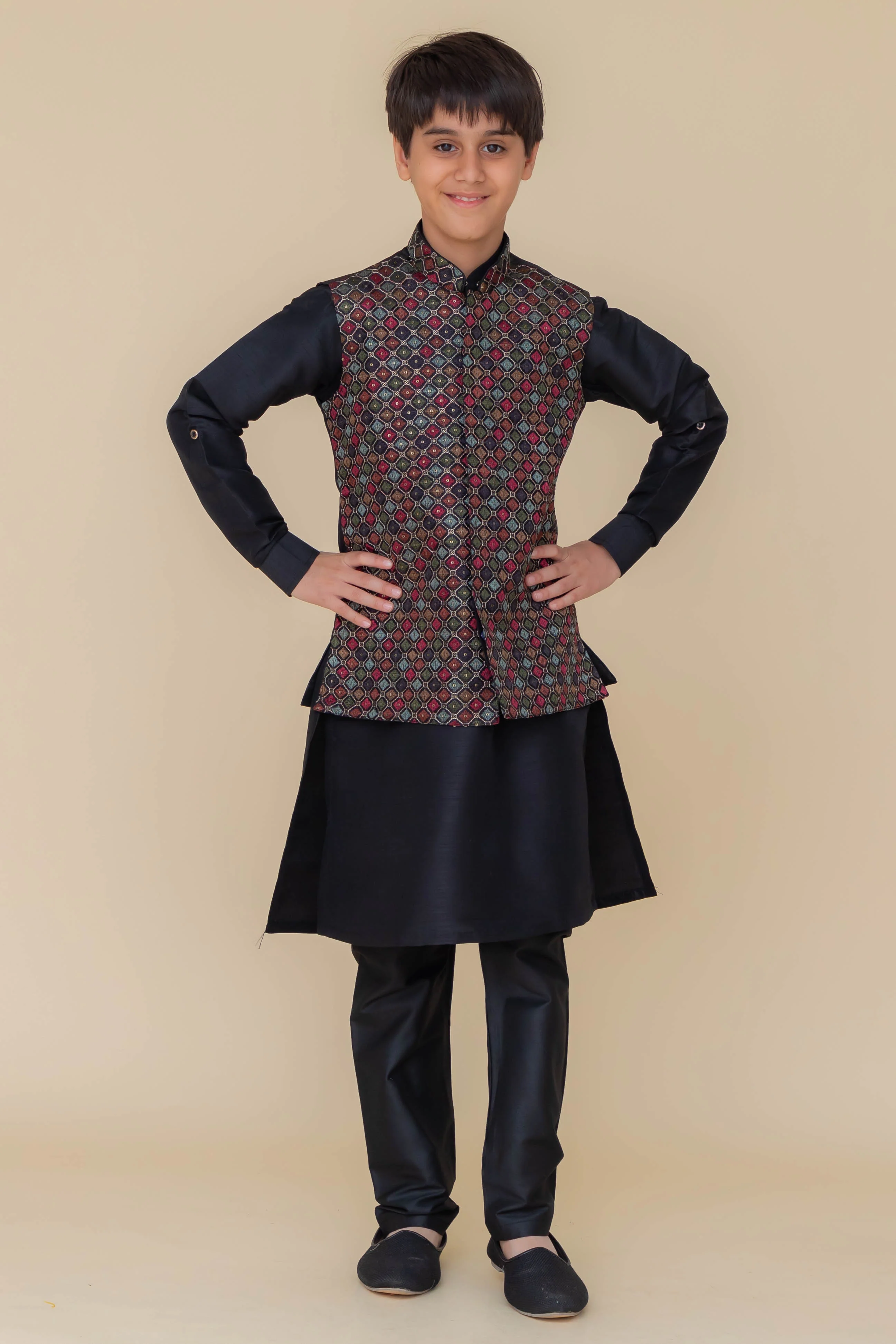 MLS KIDS KURTA JAWAHAR SET