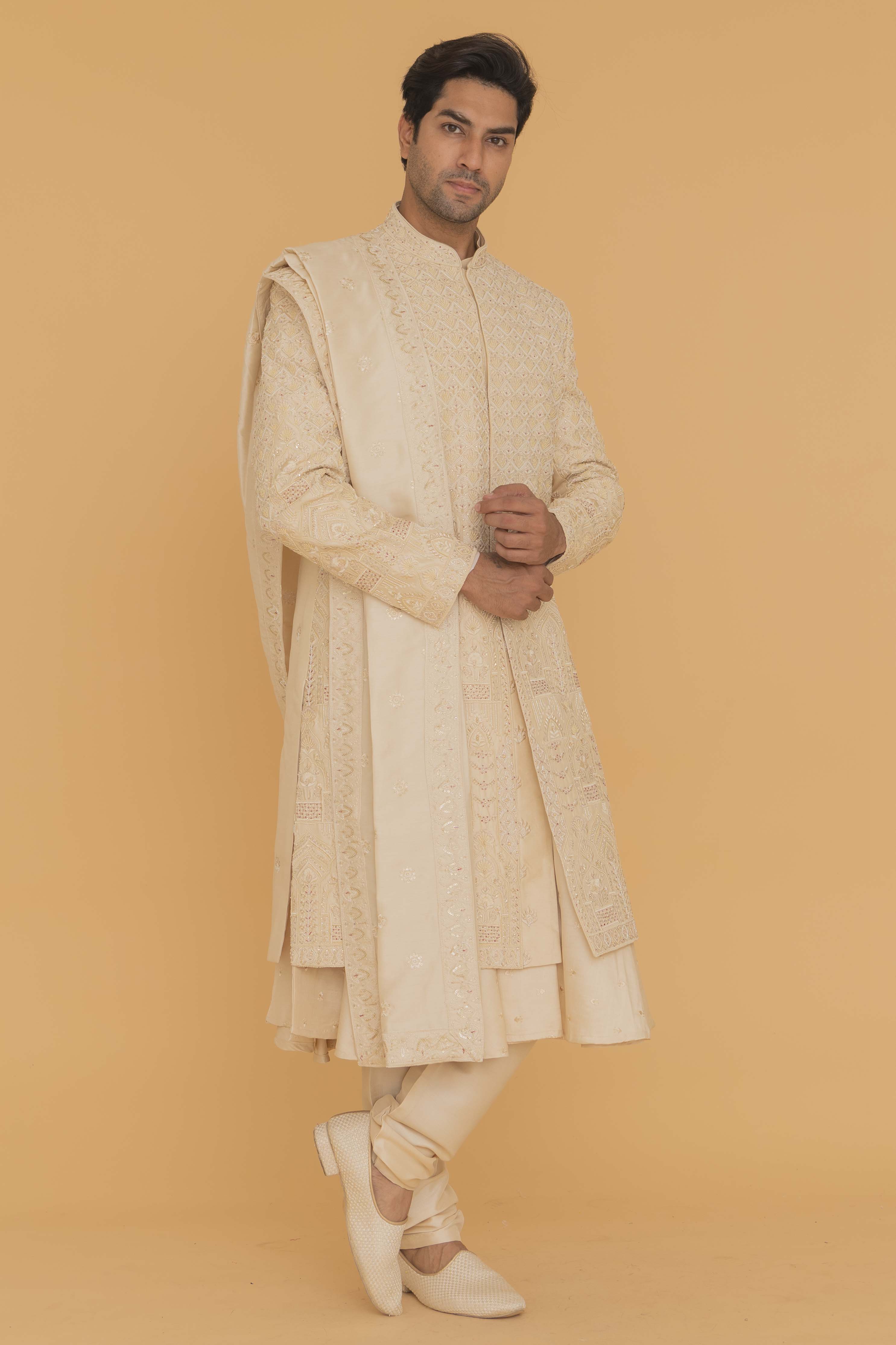 MLS SHERWANI 4PCS