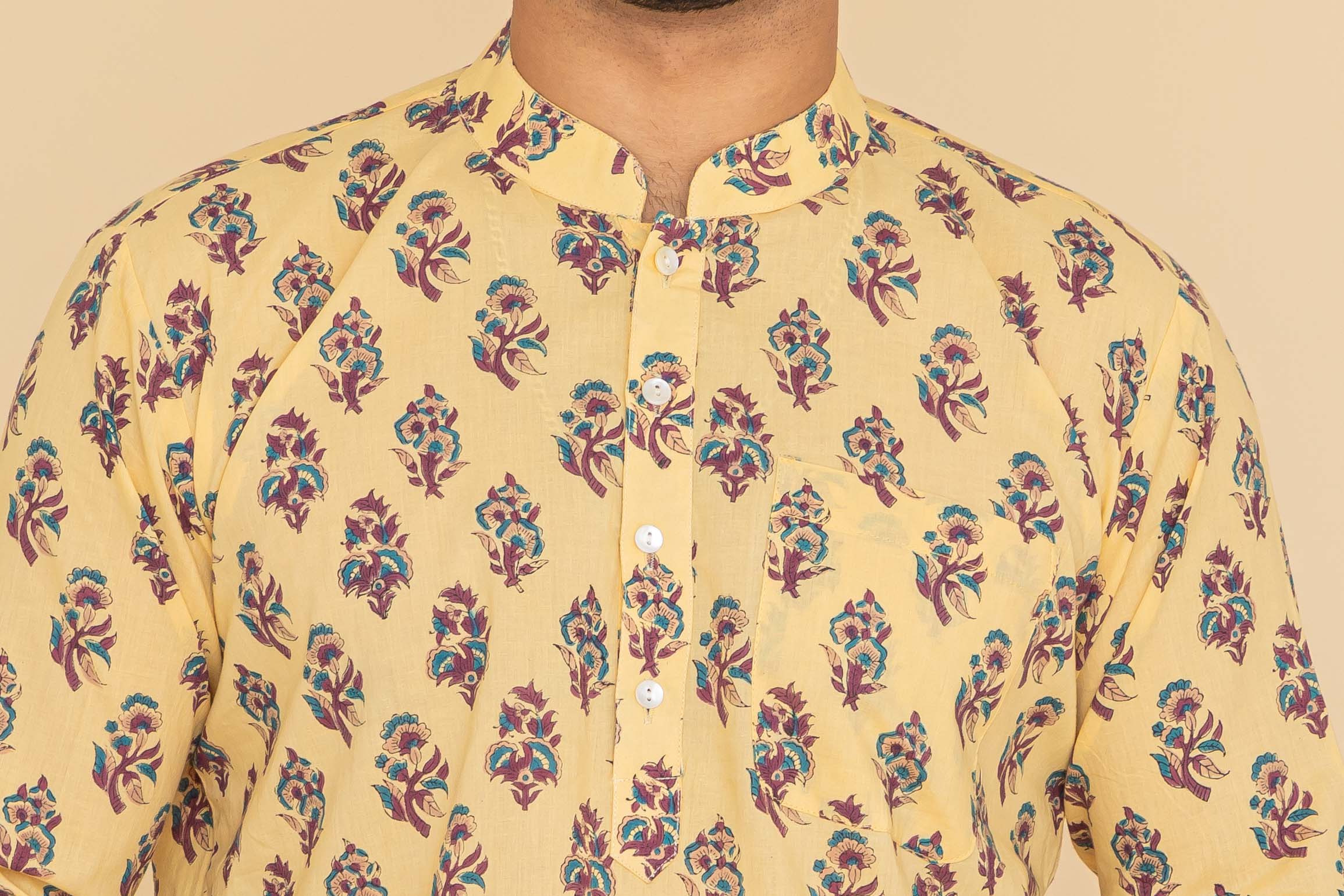 MLS SHORT KURTA FULL SLEEVES