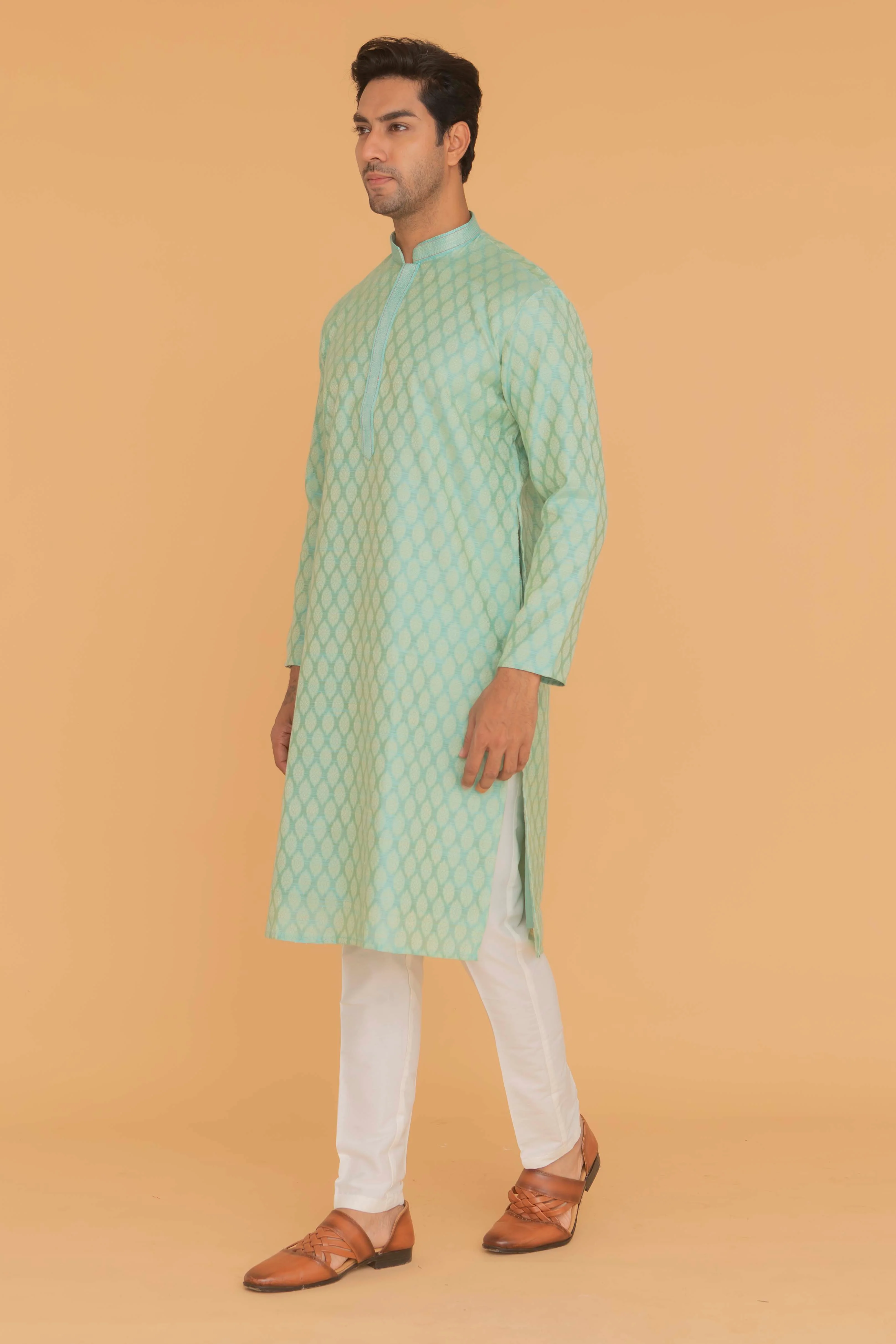 MLS ART SILK KURTA PAJAMA