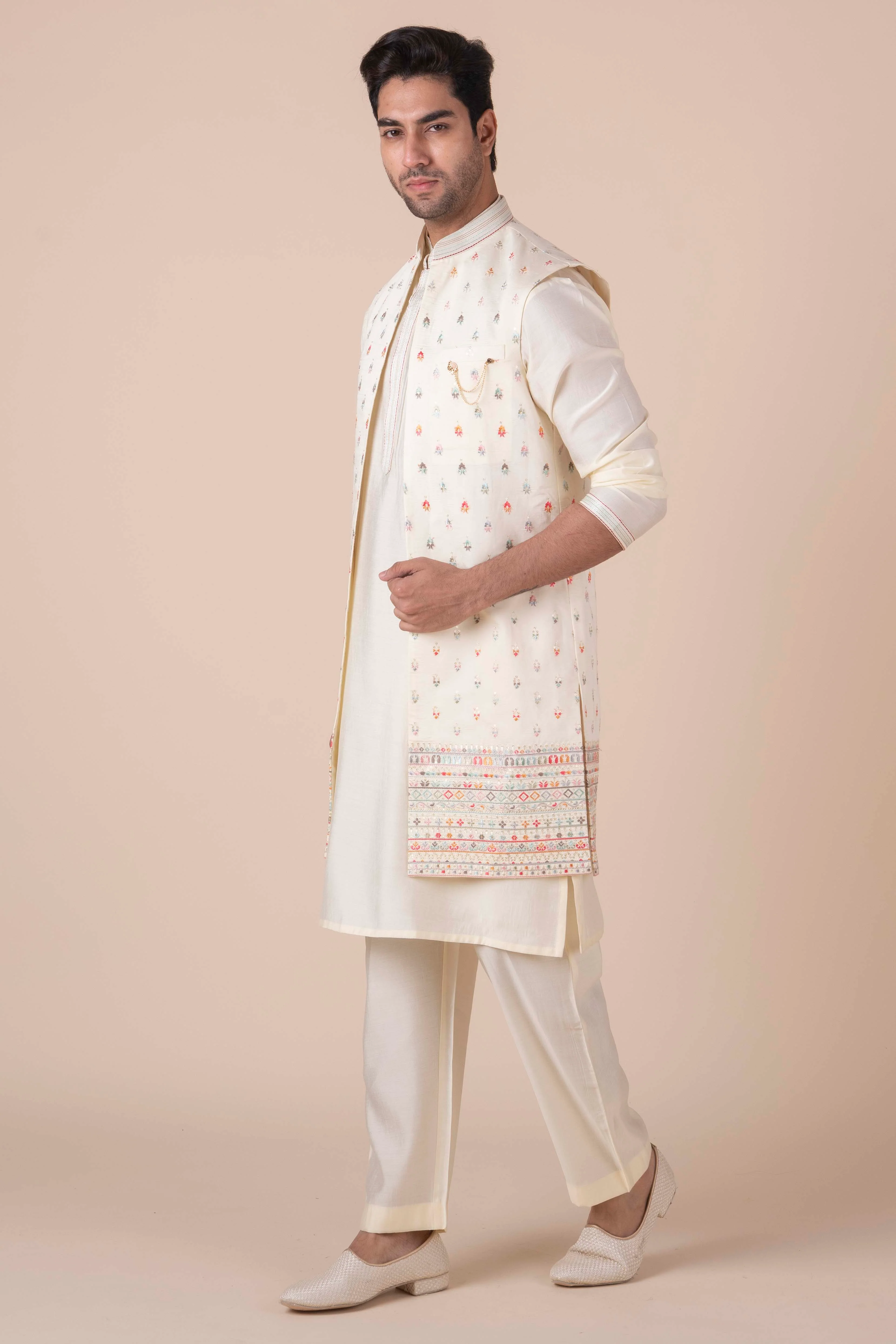 MLS KURTA JAWAHAR SET