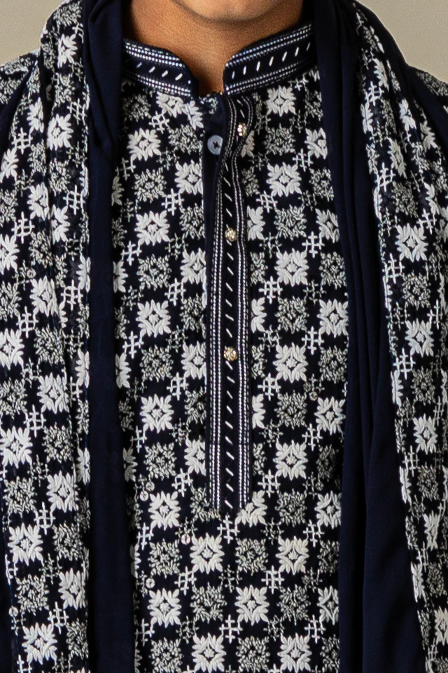 MLS KIDS CHIKANKARI KURTA PAJAMA