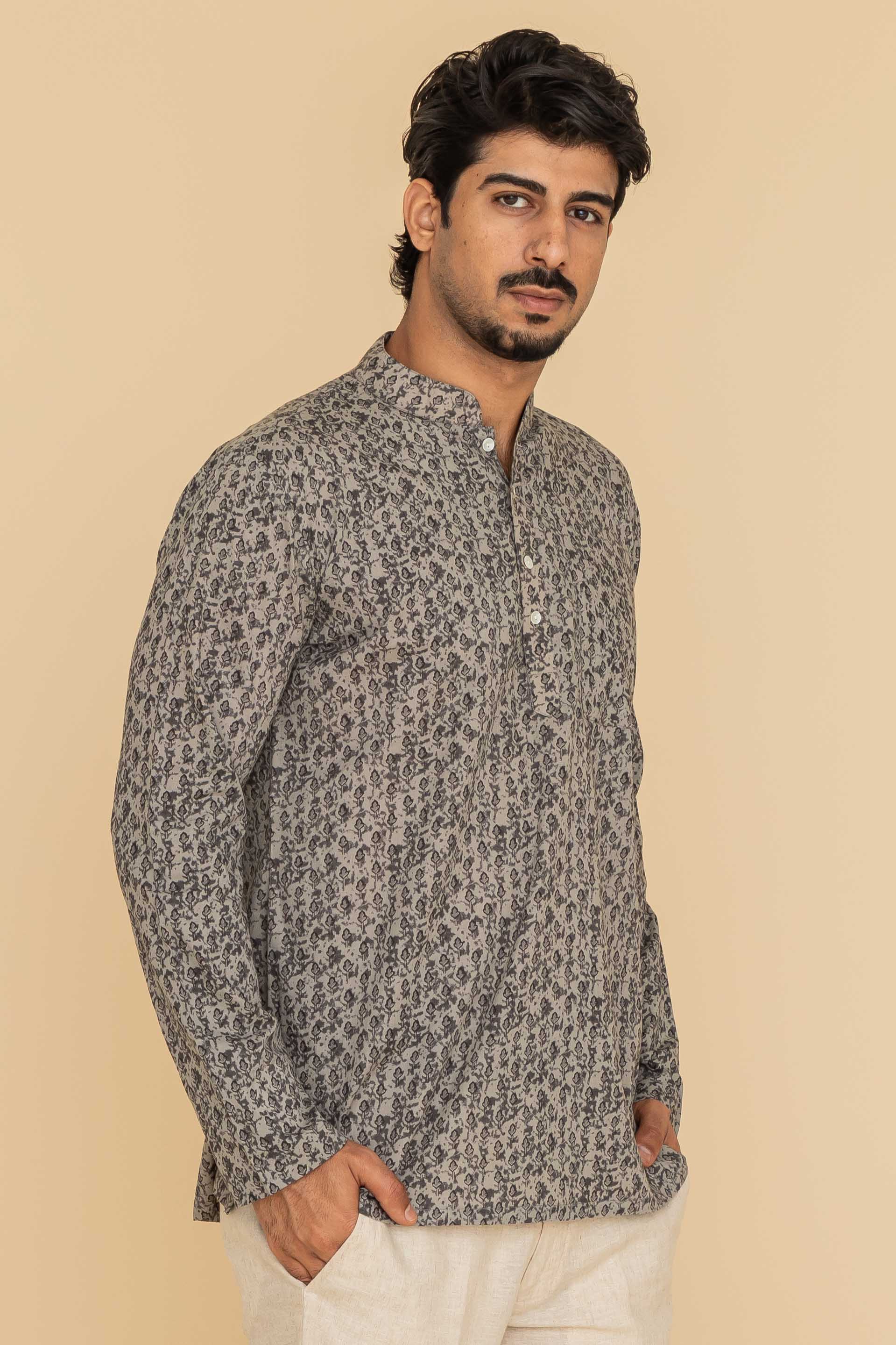 MLS SHORT KURTA FULL SLEEVES