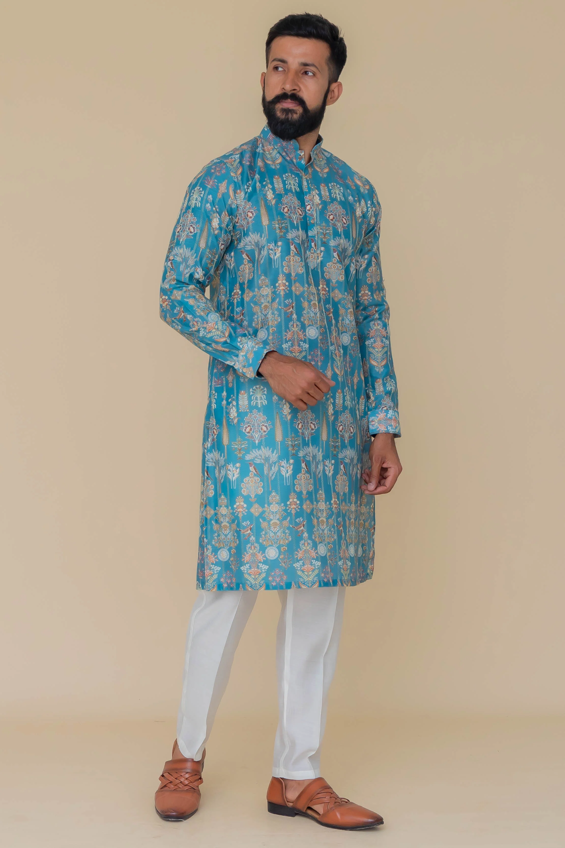MLS PRINTED KURTA PAJAMA