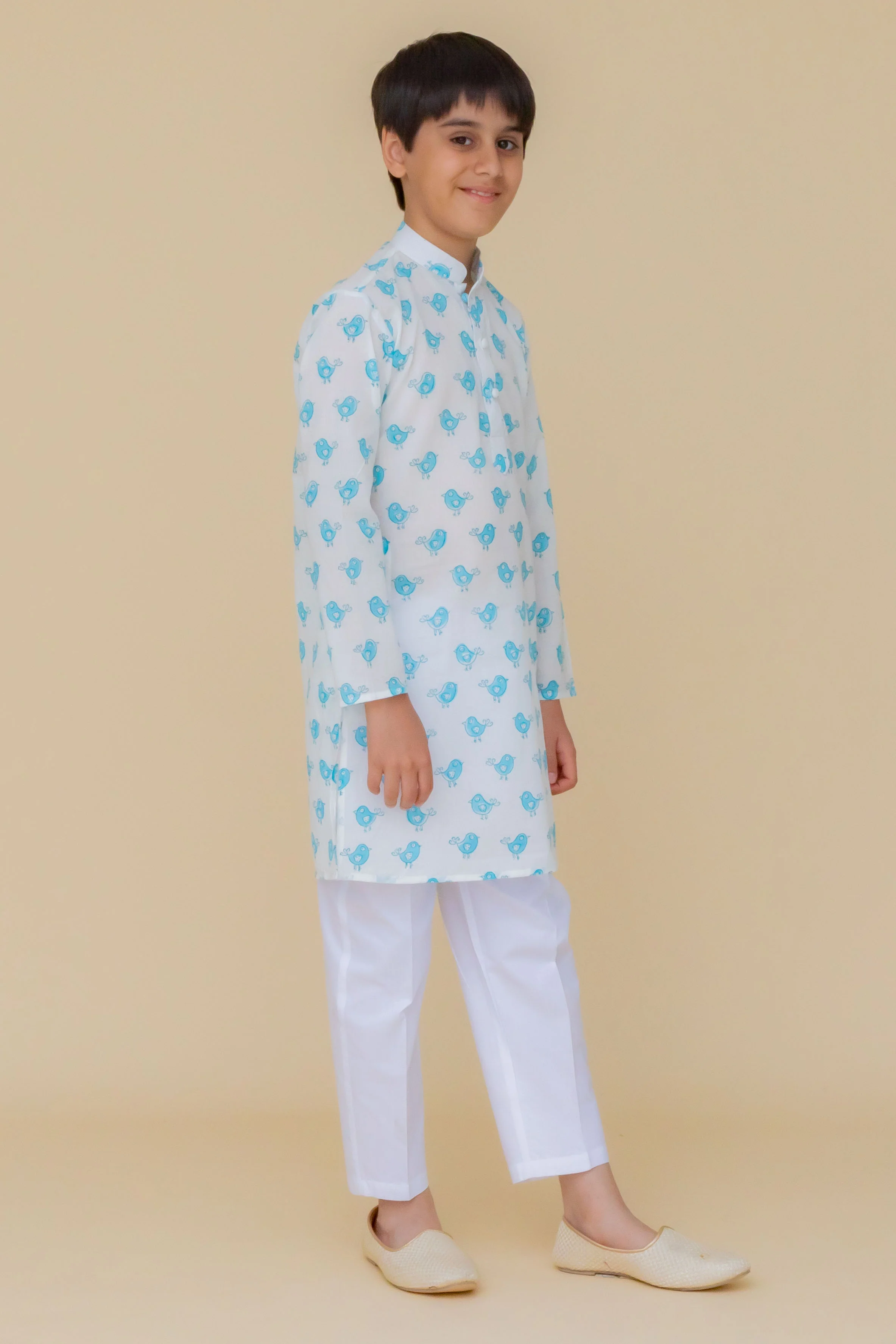 MLS PRINTED KIDS KURTA PAJAMA