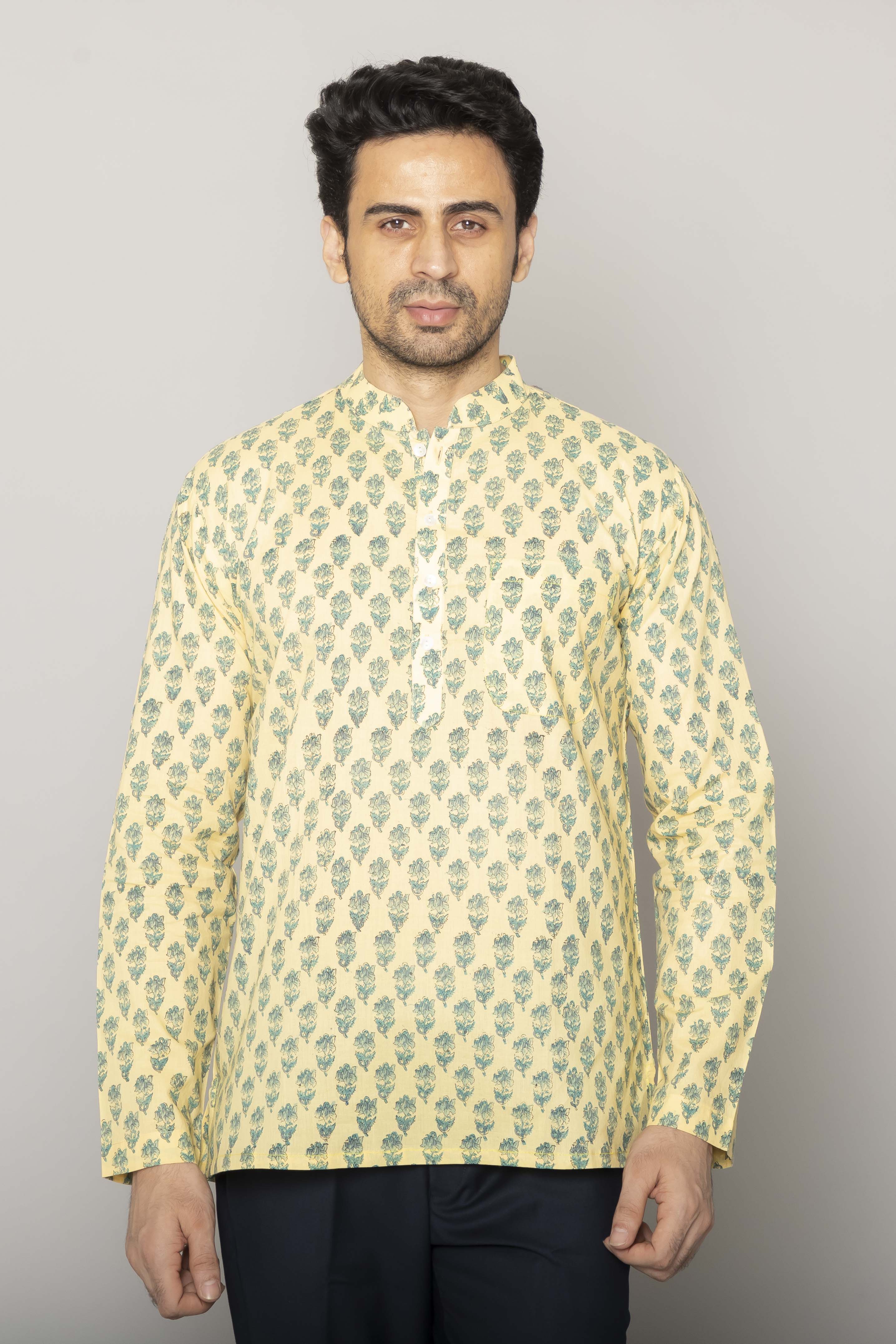 MLS SHORT KURTA FULL SLEEVES