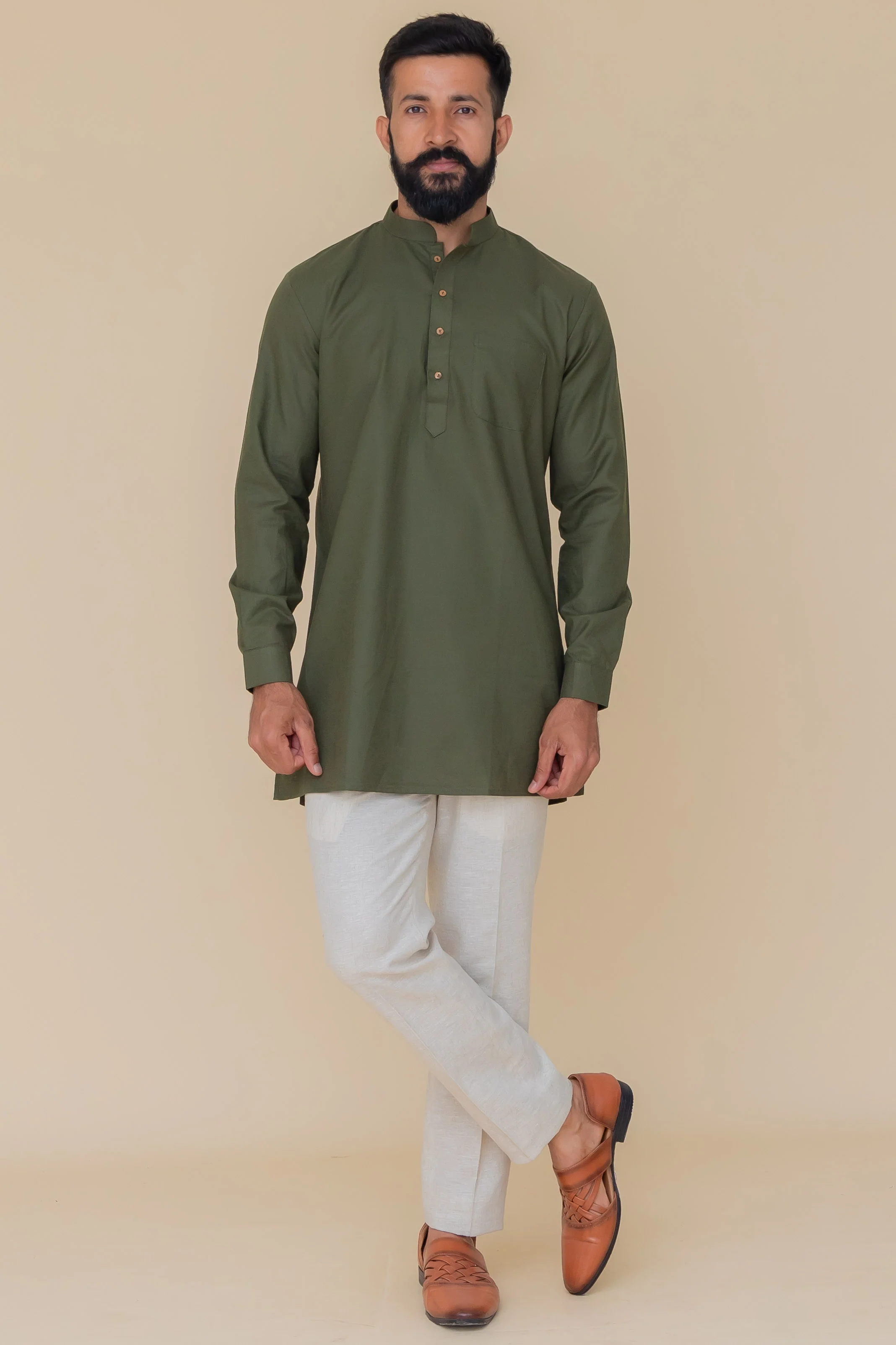 MLS COTTON KURTA ( MID LENGTH)