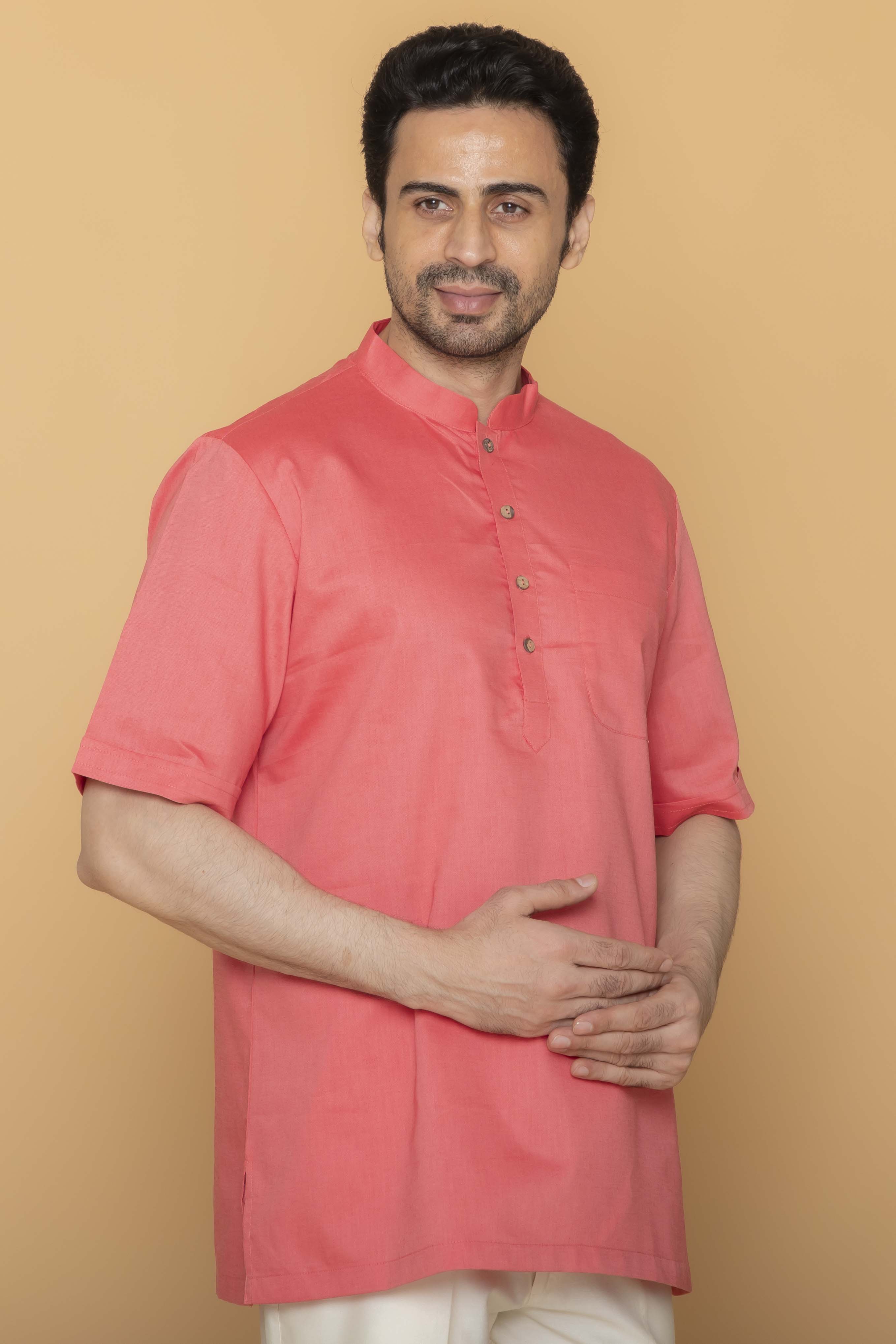 MLS SHORT KURTA HALF SLEEVES
