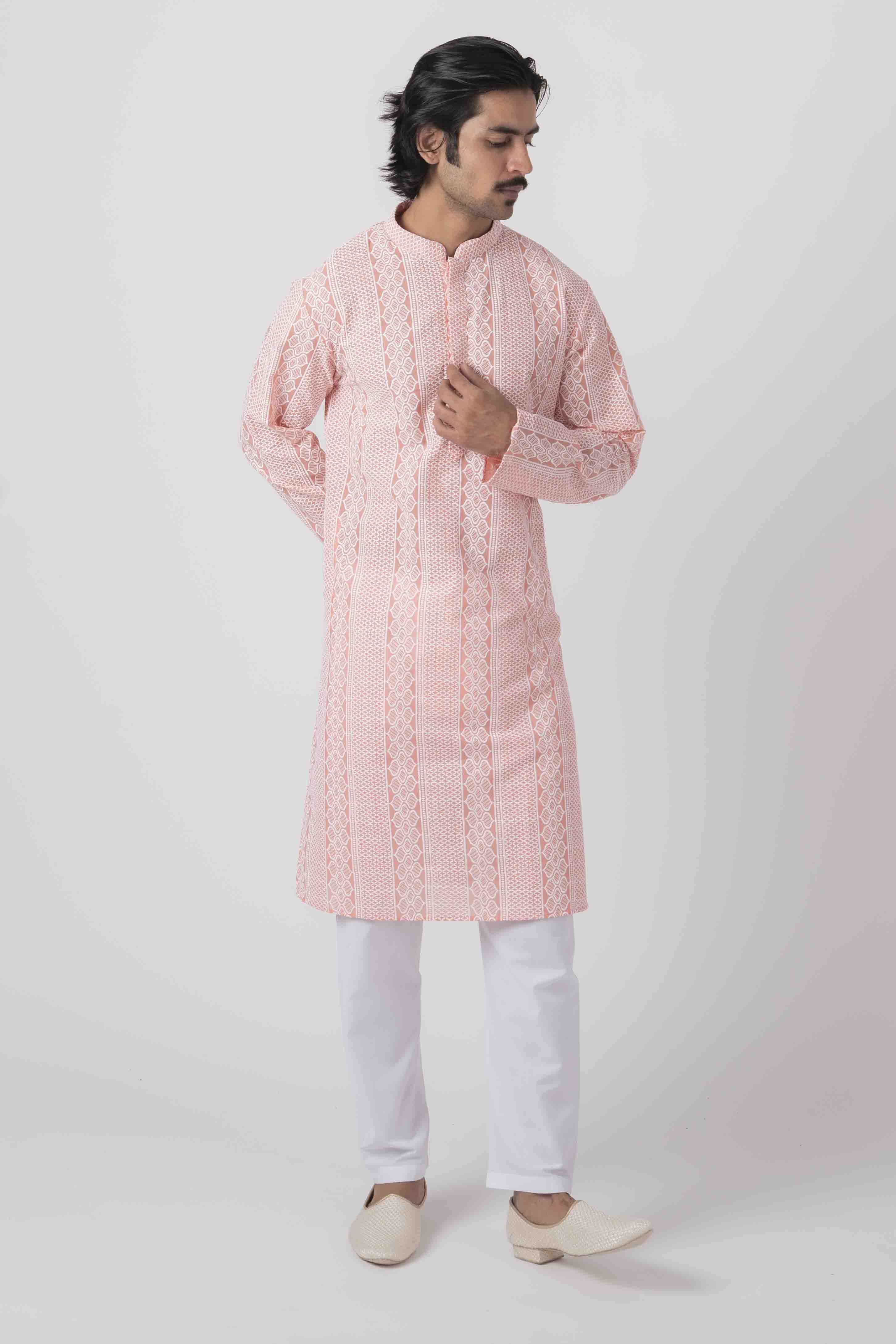 MLS CHIKANKARI KURTA PAJAMA